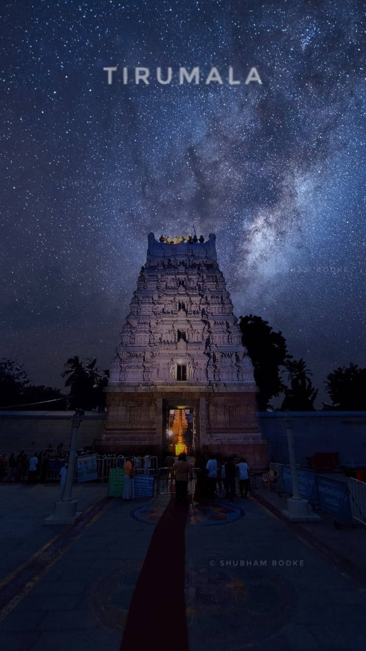 Tirupati Balaji Galaksi Tapınağı Duvar Kağıdı