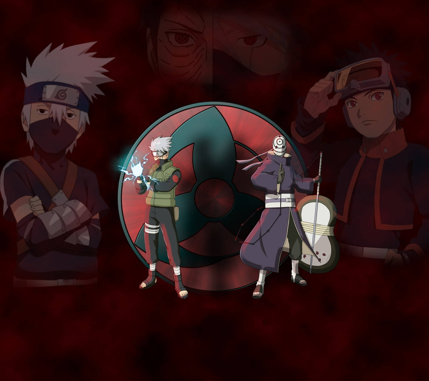 Tobi Naruto Kakashi Düzenlemesi Duvar Kağıdı