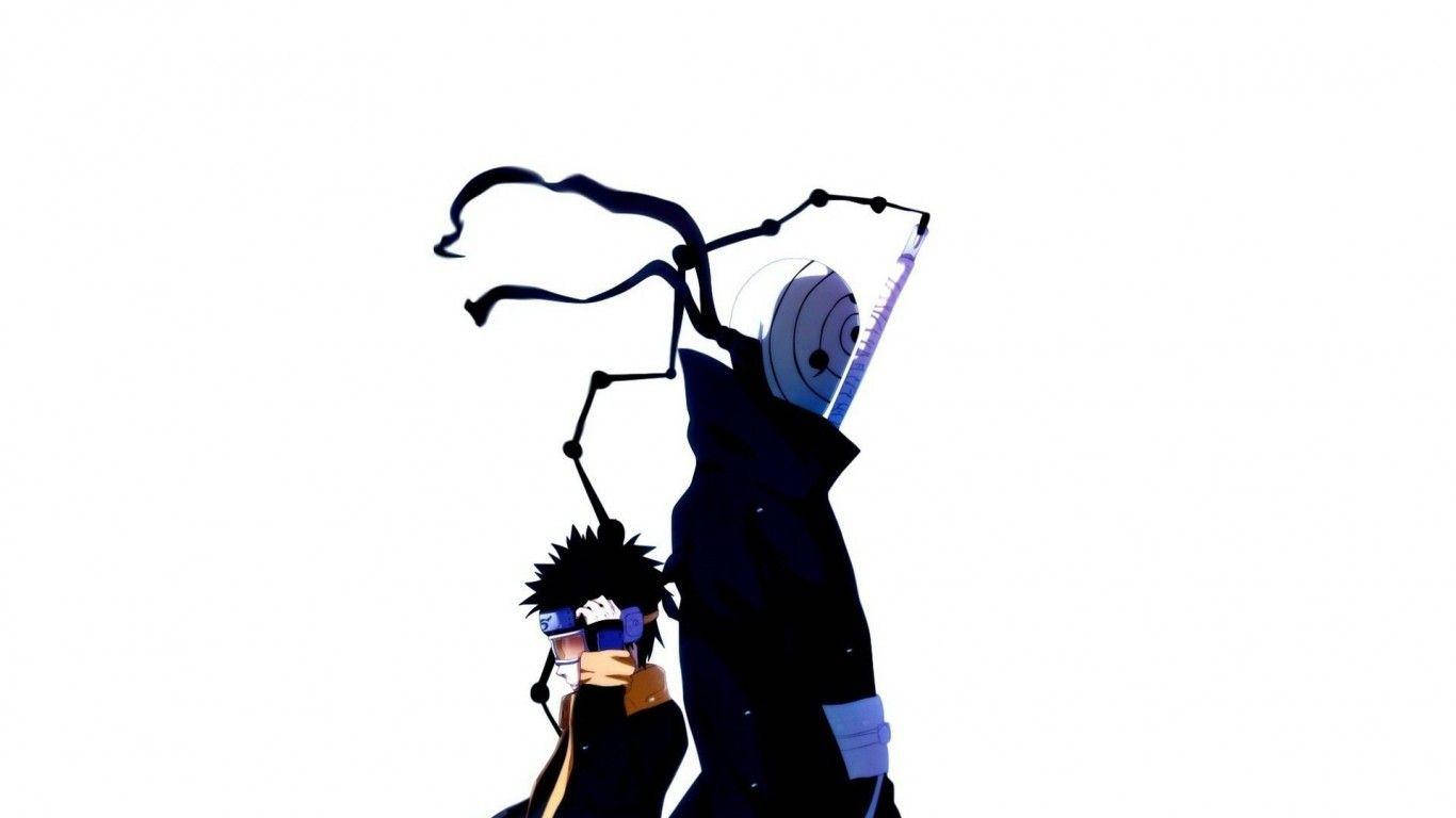 Tobi Naruto Sırt Sırta Genç Obito Duvar Kağıdı
