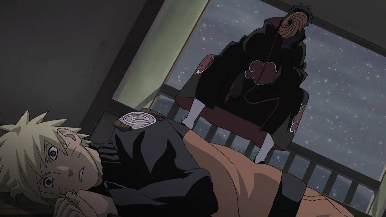 Tobi Naruto'yu Gözetlerken Duvar Kağıdı
