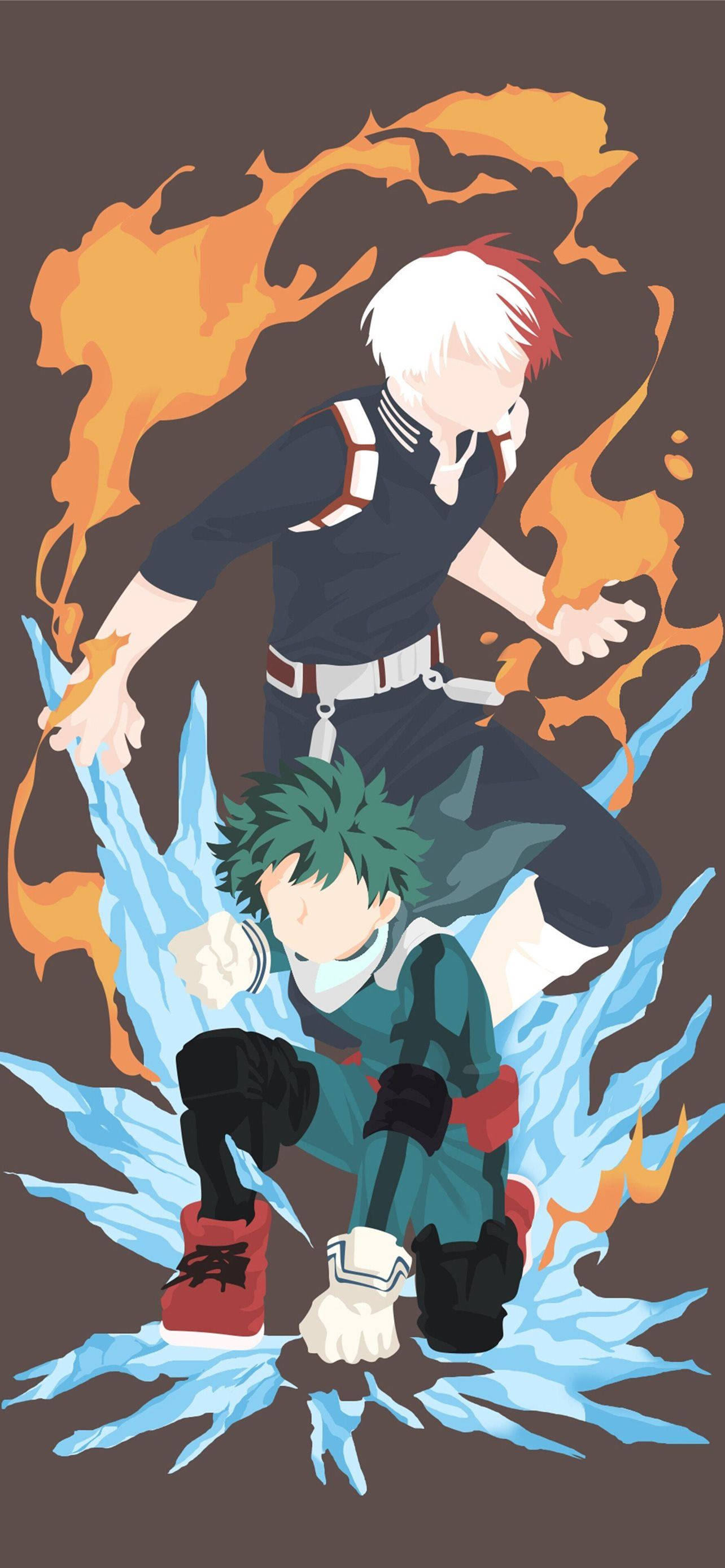 Todobakudeku Izuku ve Shoto Sanatı Duvar Kağıdı