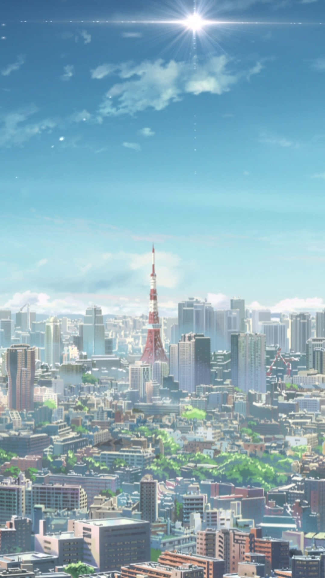 Tokyo Anime Kulesi'nin Havadan Görünümü Duvar Kağıdı