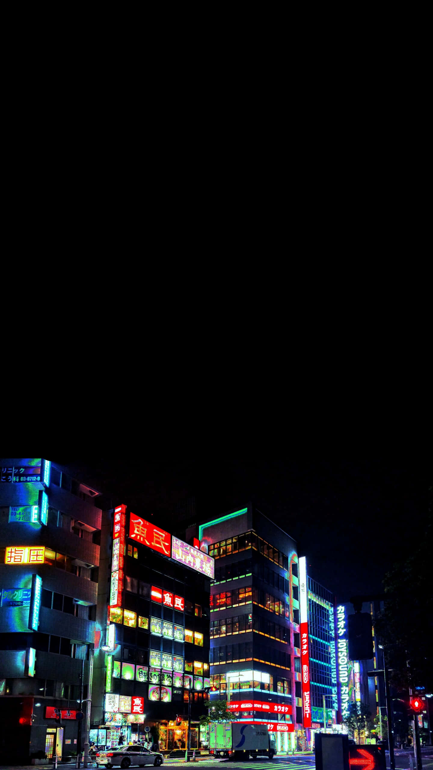 Tokyo Gecesi Oled HD Arka Plan Duvar Kağıdı