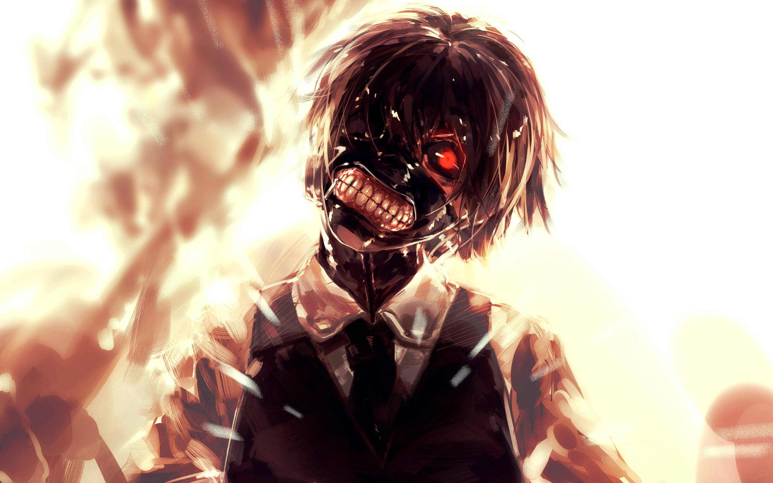 Tokyo Ghoul Karakteri Ken'in Göz Bandı Duvar Kağıdı