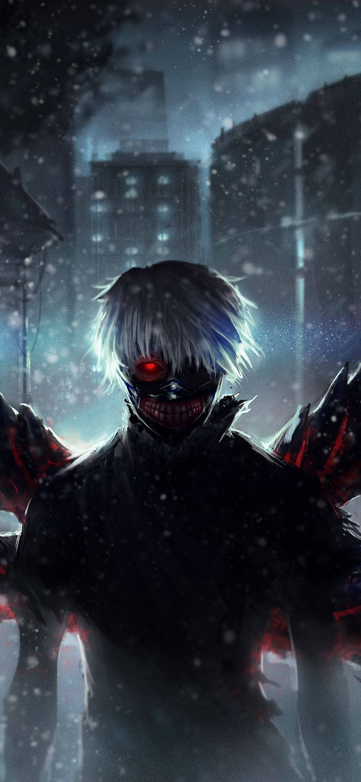 Tokyo Ghoul Karakterleri Ken'in Kırmızı Kanatları Duvar Kağıdı
