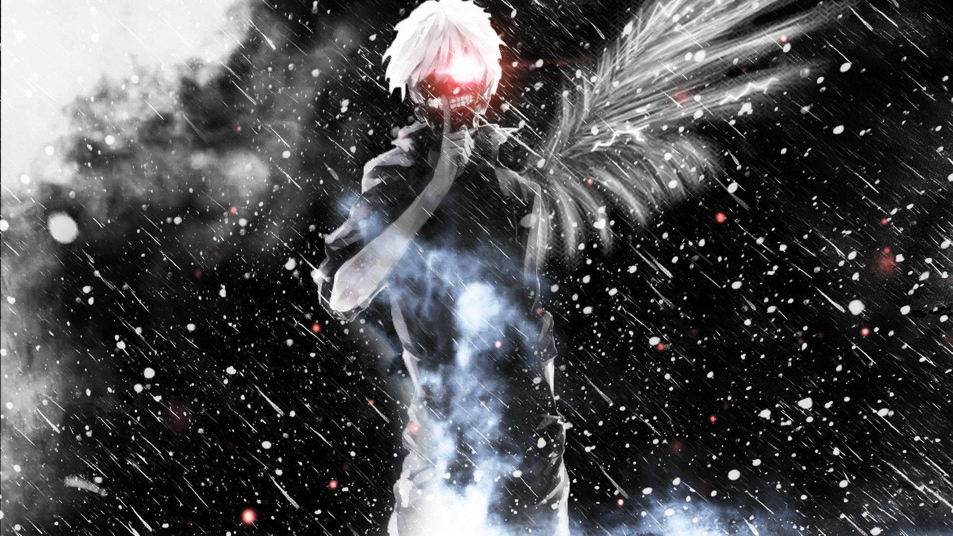 Tokyo Ghoul Karakteri Ken Parlayan Göz Duvar Kağıdı