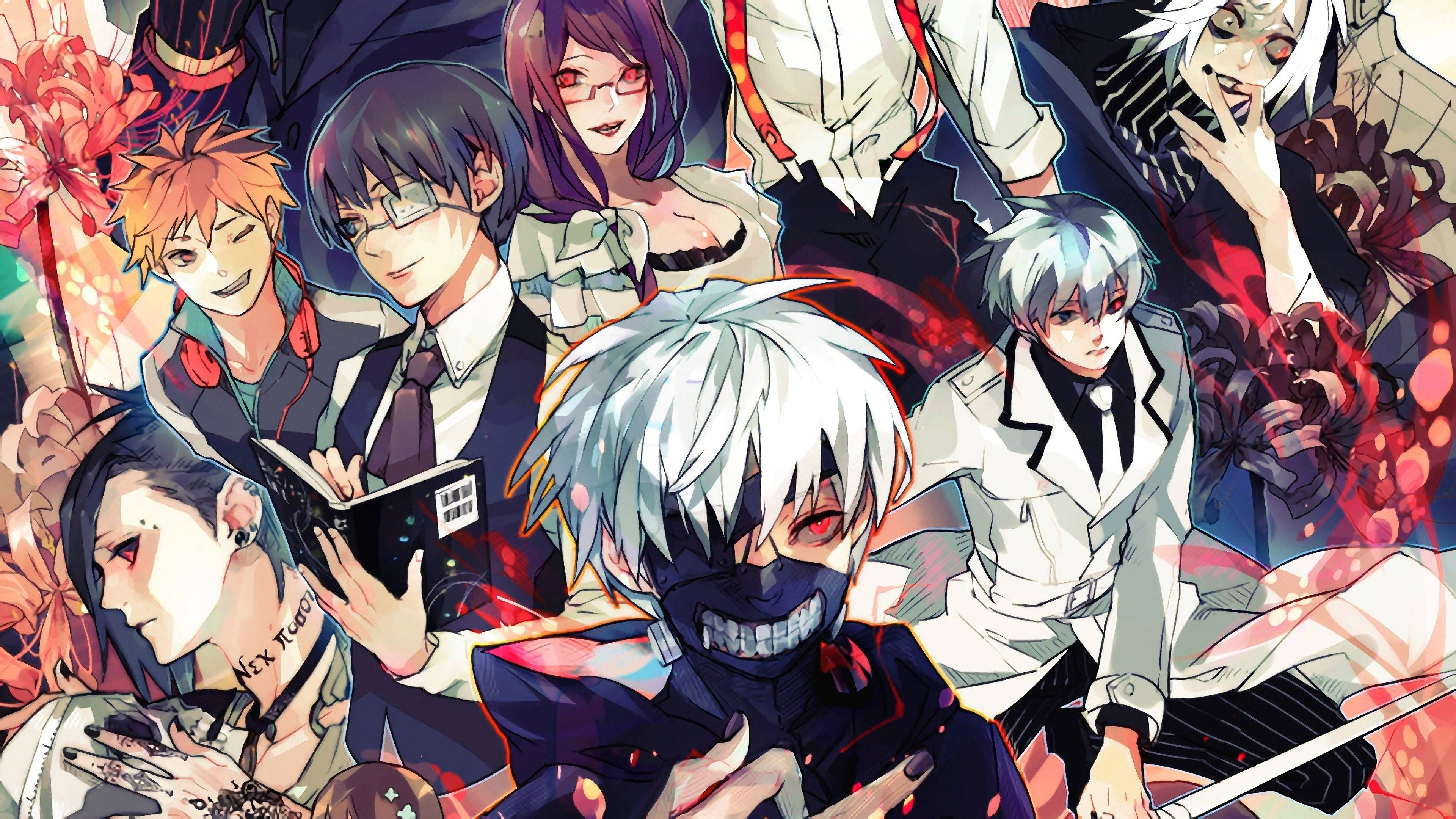 Tokyo Ghoul Karakterleri Anime Hayran Sanatı Duvar Kağıdı