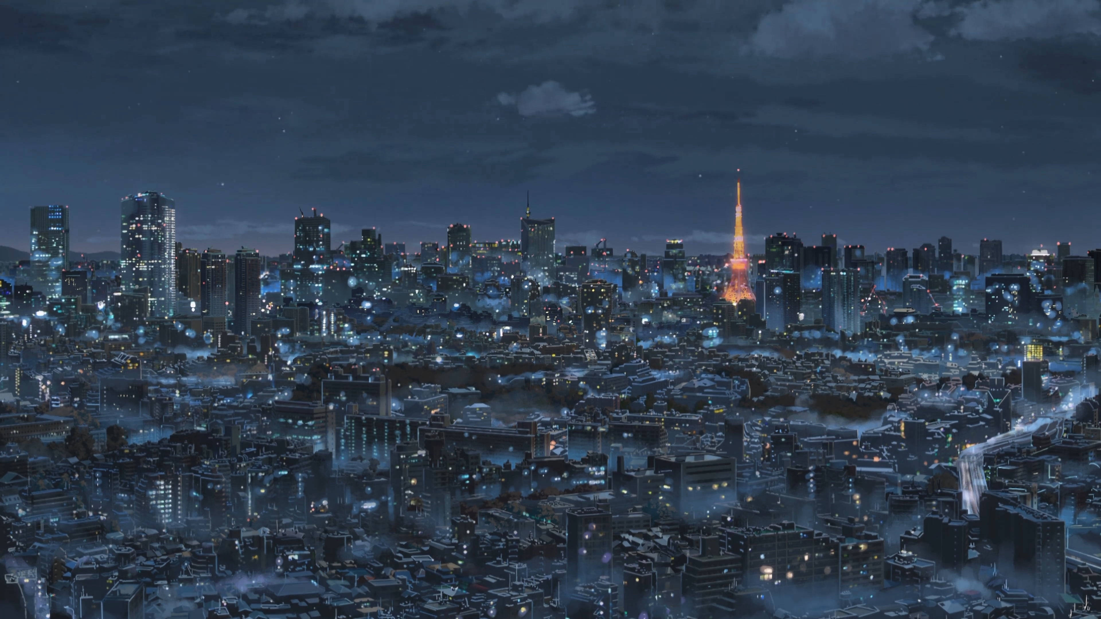 Tokyo Japonya 4K Gece Görüntüsü Duvar Kağıdı