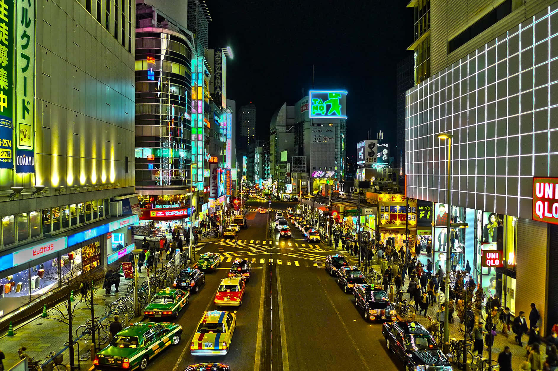 Tokyo'nun Gece İhtişamı Duvar Kağıdı