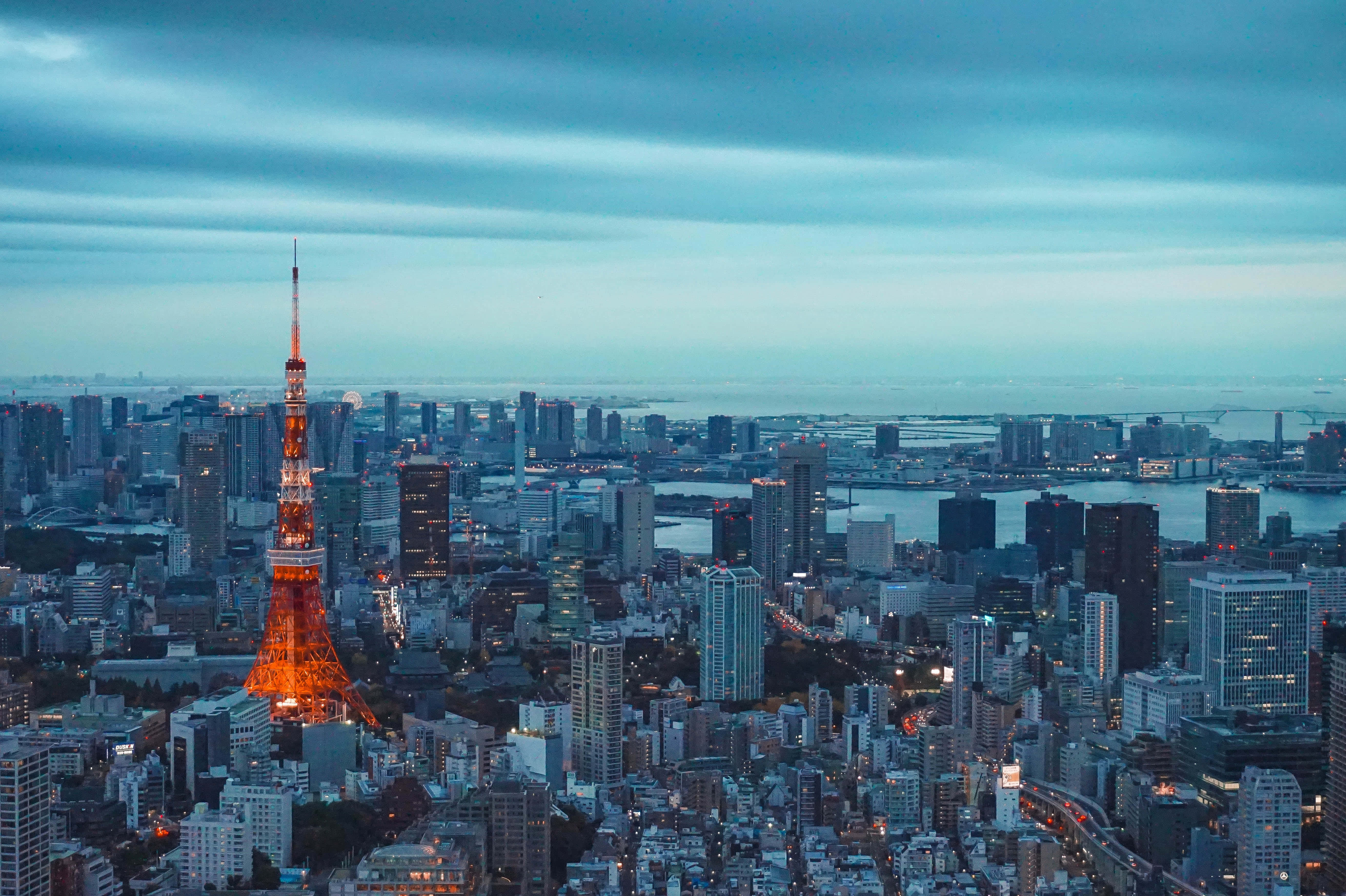 Tokyo Şehrinin Kapsamlı Manzarası, Japonya Duvar Kağıdı