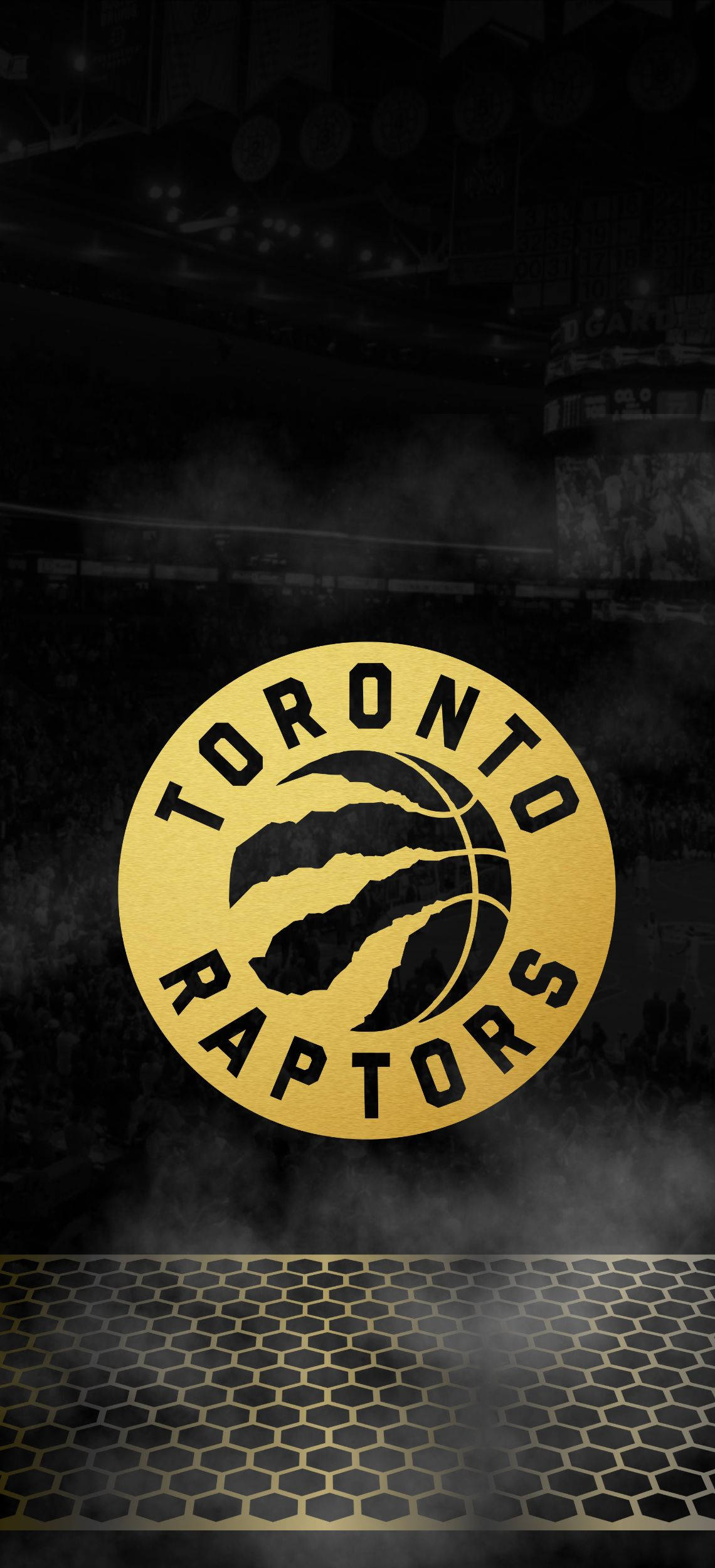 Toronto Raptors Altın ve Siyah Duvar Kağıdı