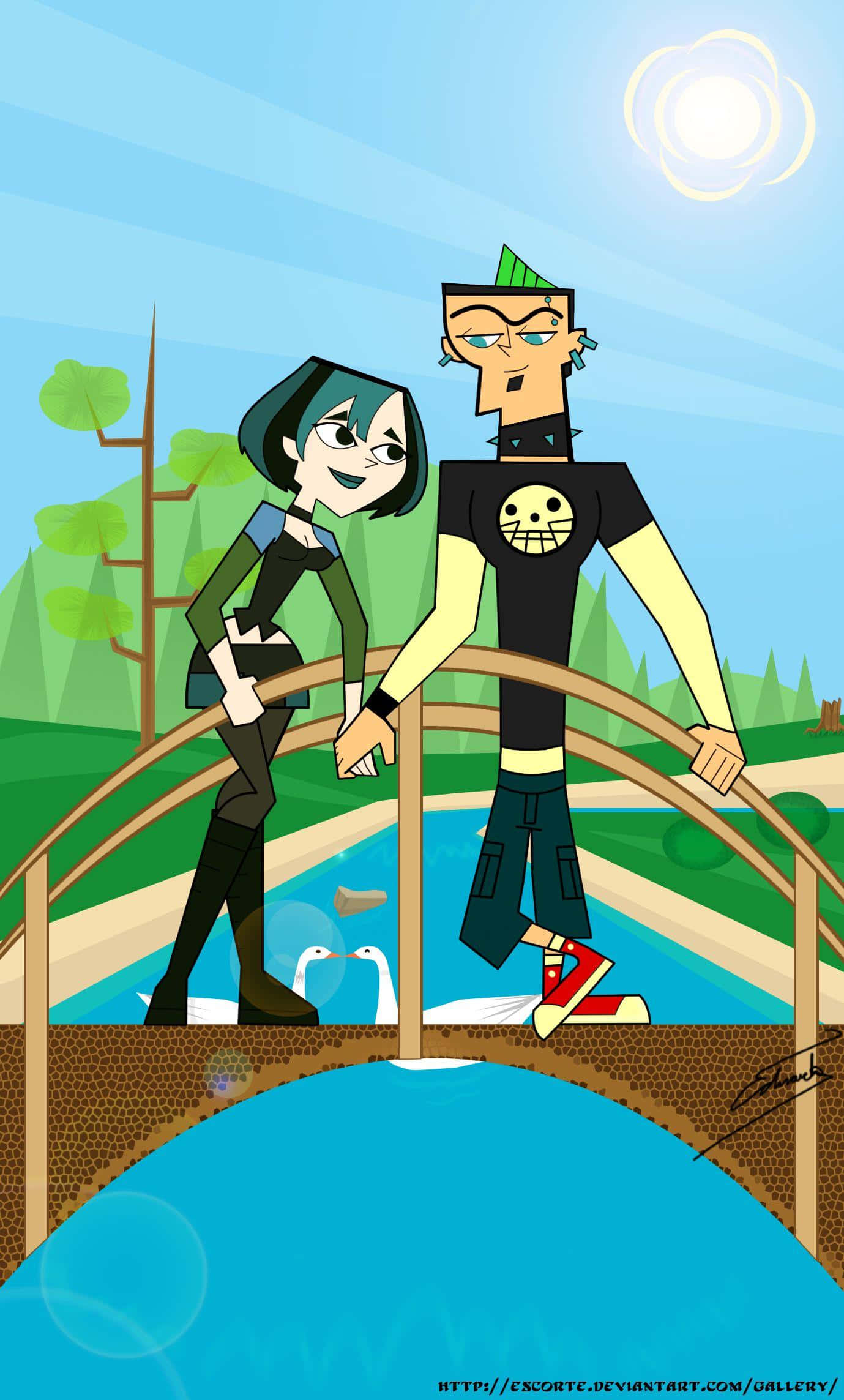 Total Drama'nın vahşi dünyasına hoş geldiniz! Duvar Kağıdı