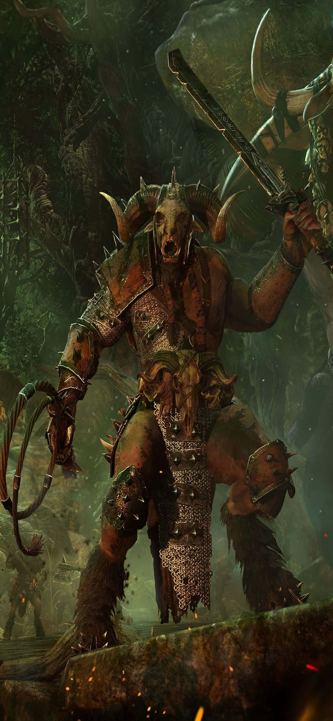Total War: Warhammer'ın Heyecan Verici Dünyasının Kilidini En Yeni iPhone X ile Açın Duvar Kağıdı