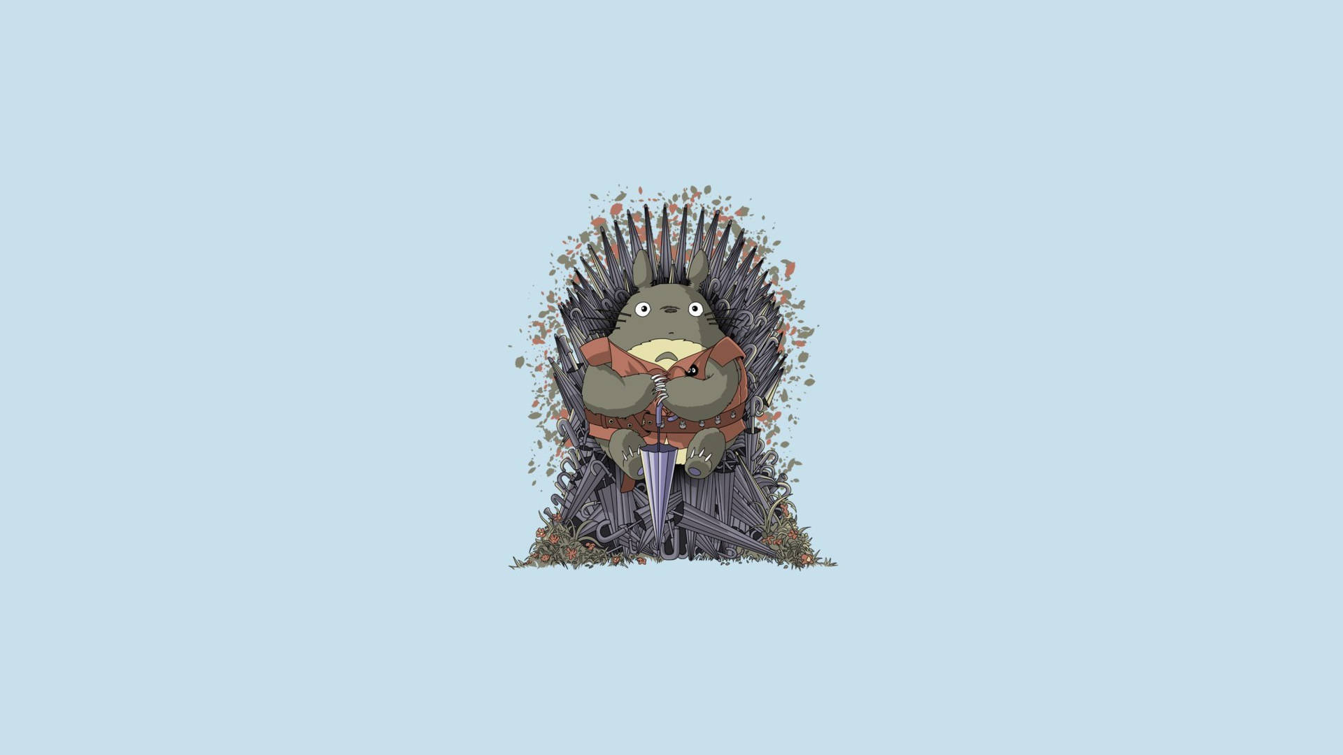 Totoro Game Of Thrones Minimalist Estetik Dizüstü Bilgisayar Duvar Kağıdı