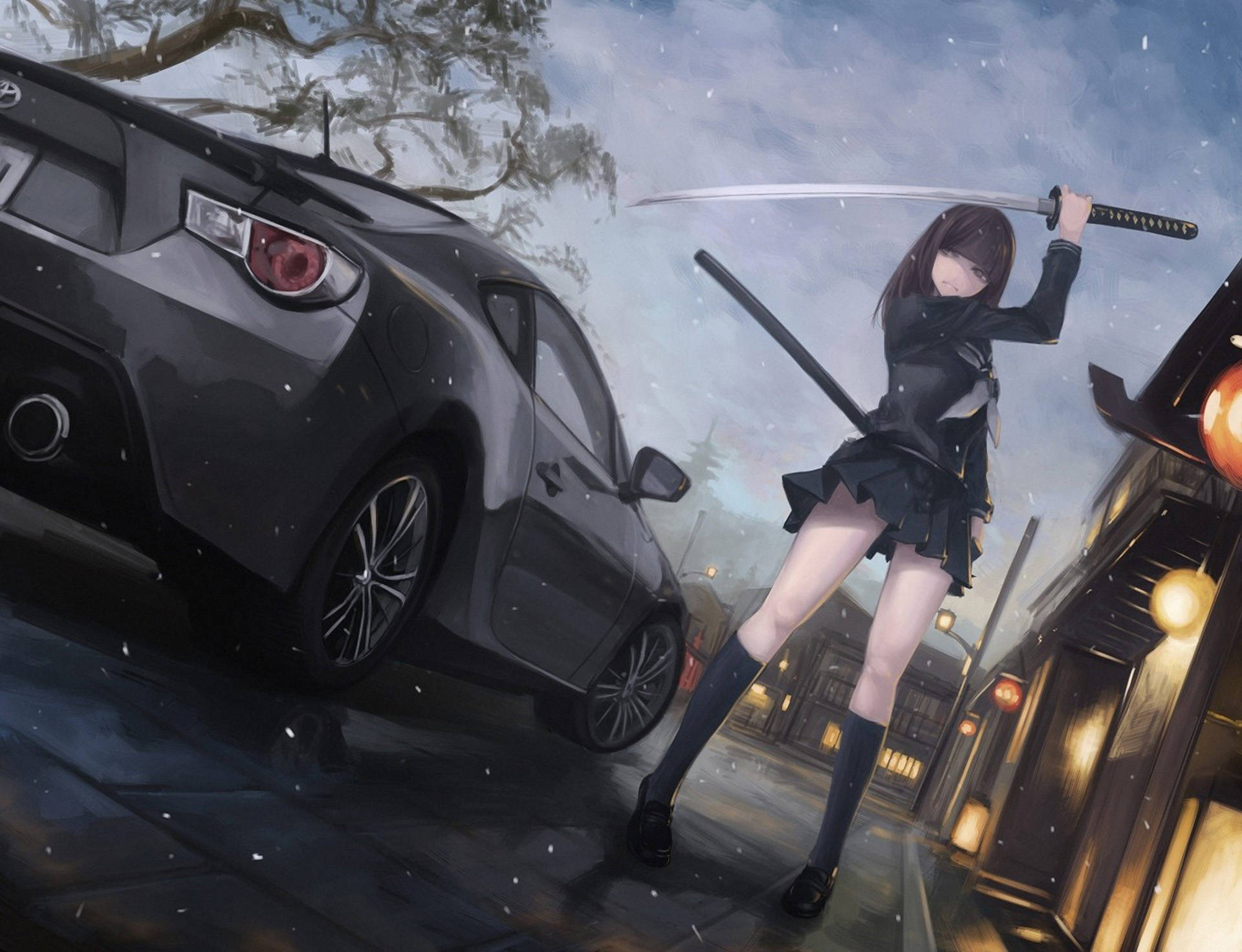 Toyota 86 Anime Araba Duvar Kağıdı