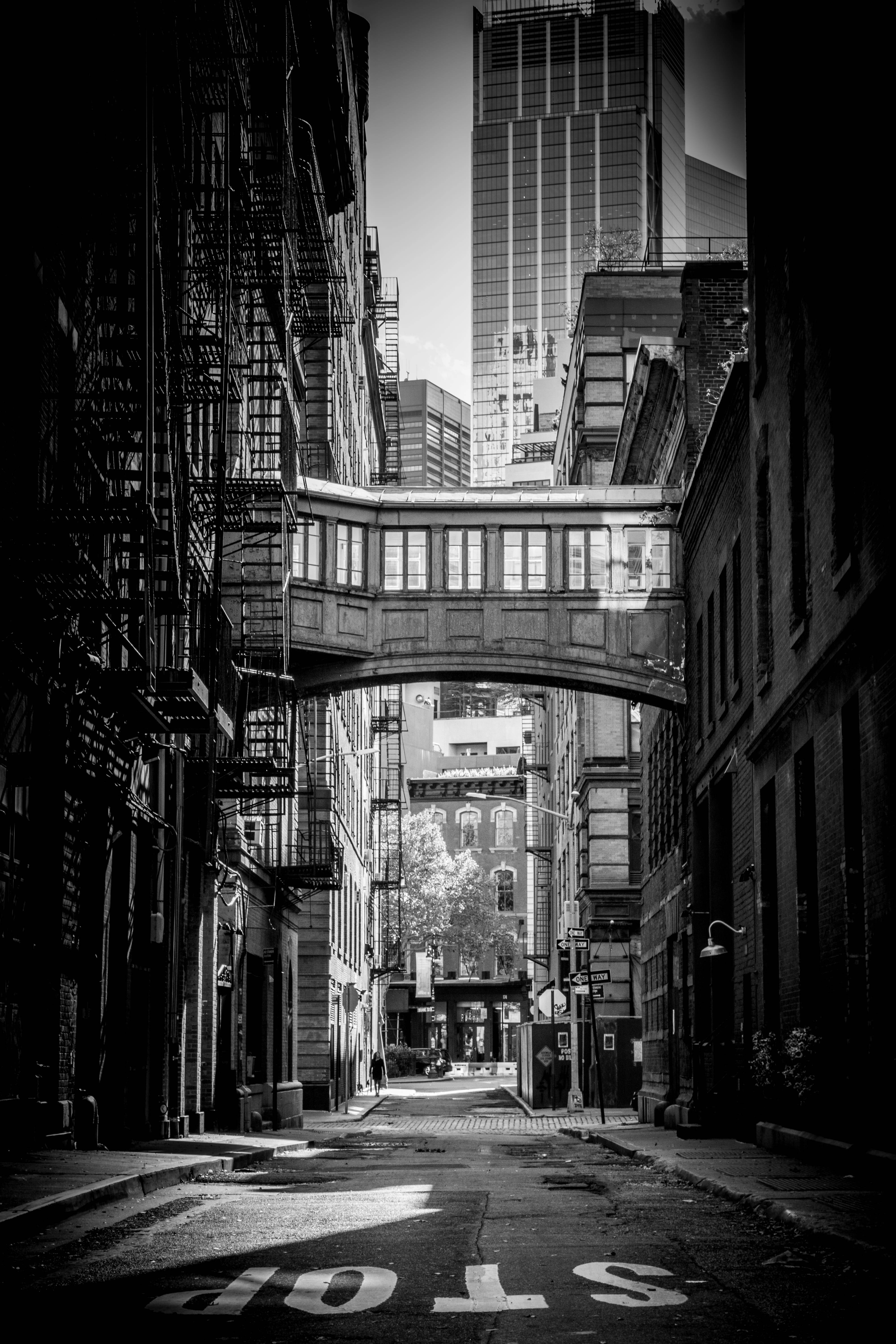 Tribeca New York Siyah Beyaz Duvar Kağıdı