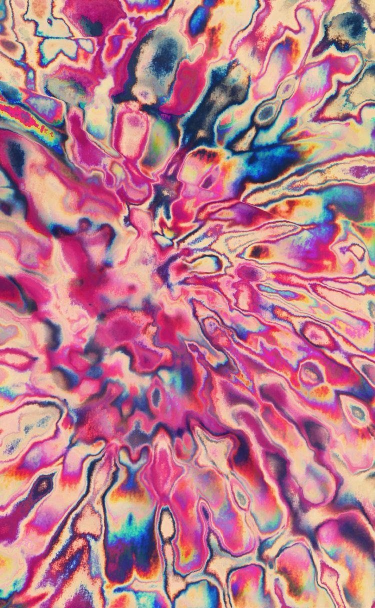 Trippy Estetik Soyut Renkler Duvar Kağıdı