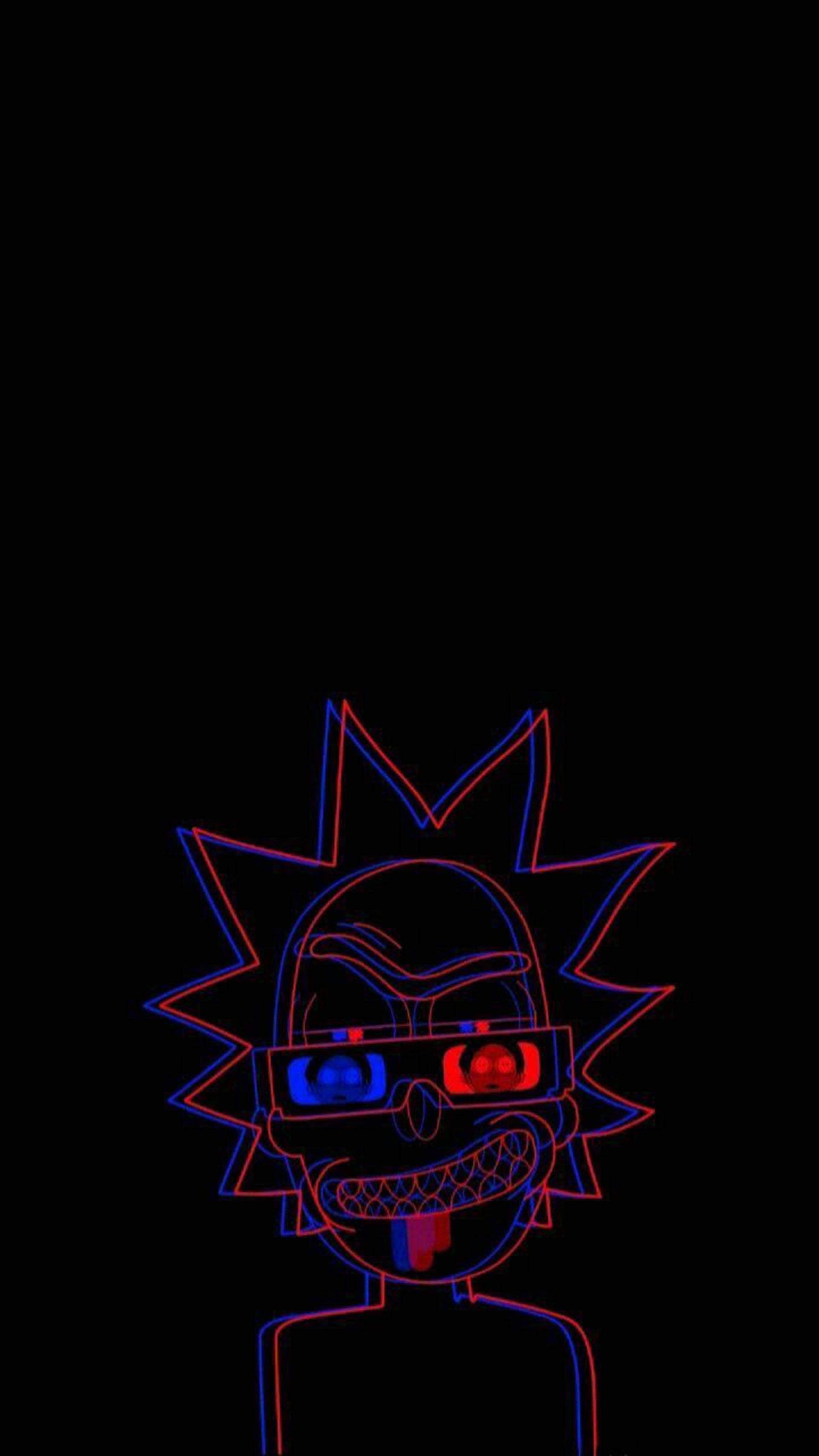 Trippy Karanlık Estetik Rick Duvar Kağıdı