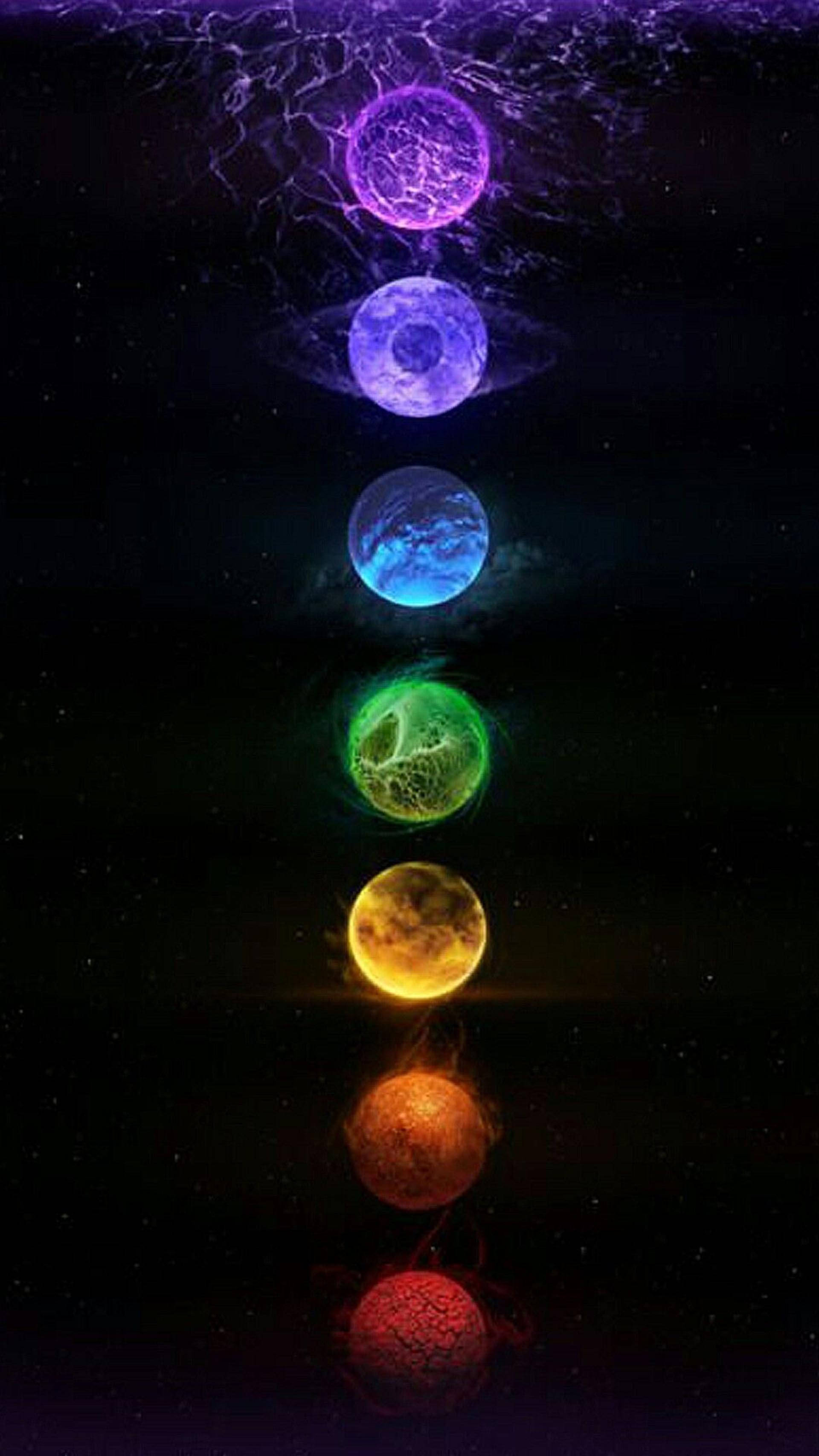 Trippy Karanlık Estetik Gezegenler Duvar Kağıdı