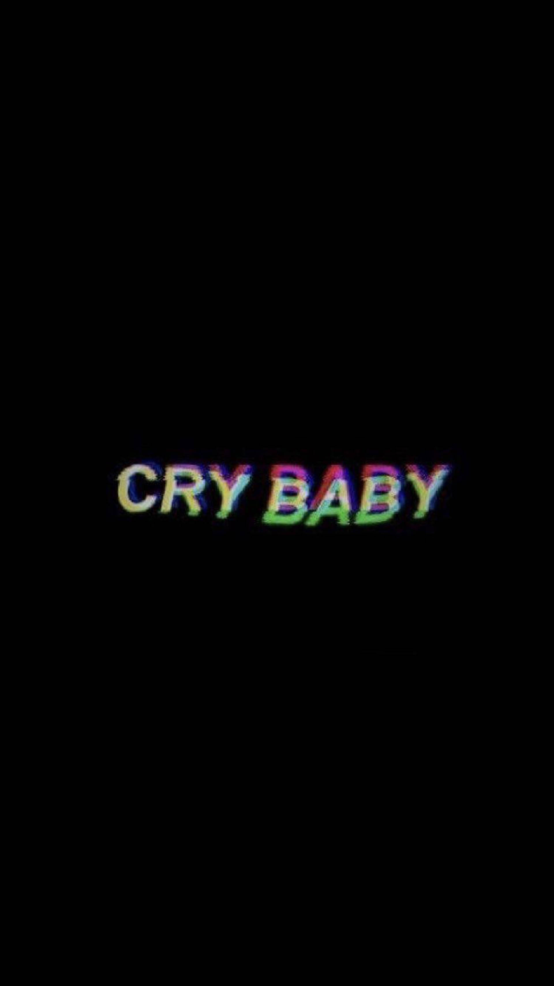 Trippy Karanlık Estetik Cry Baby Duvar Kağıdı