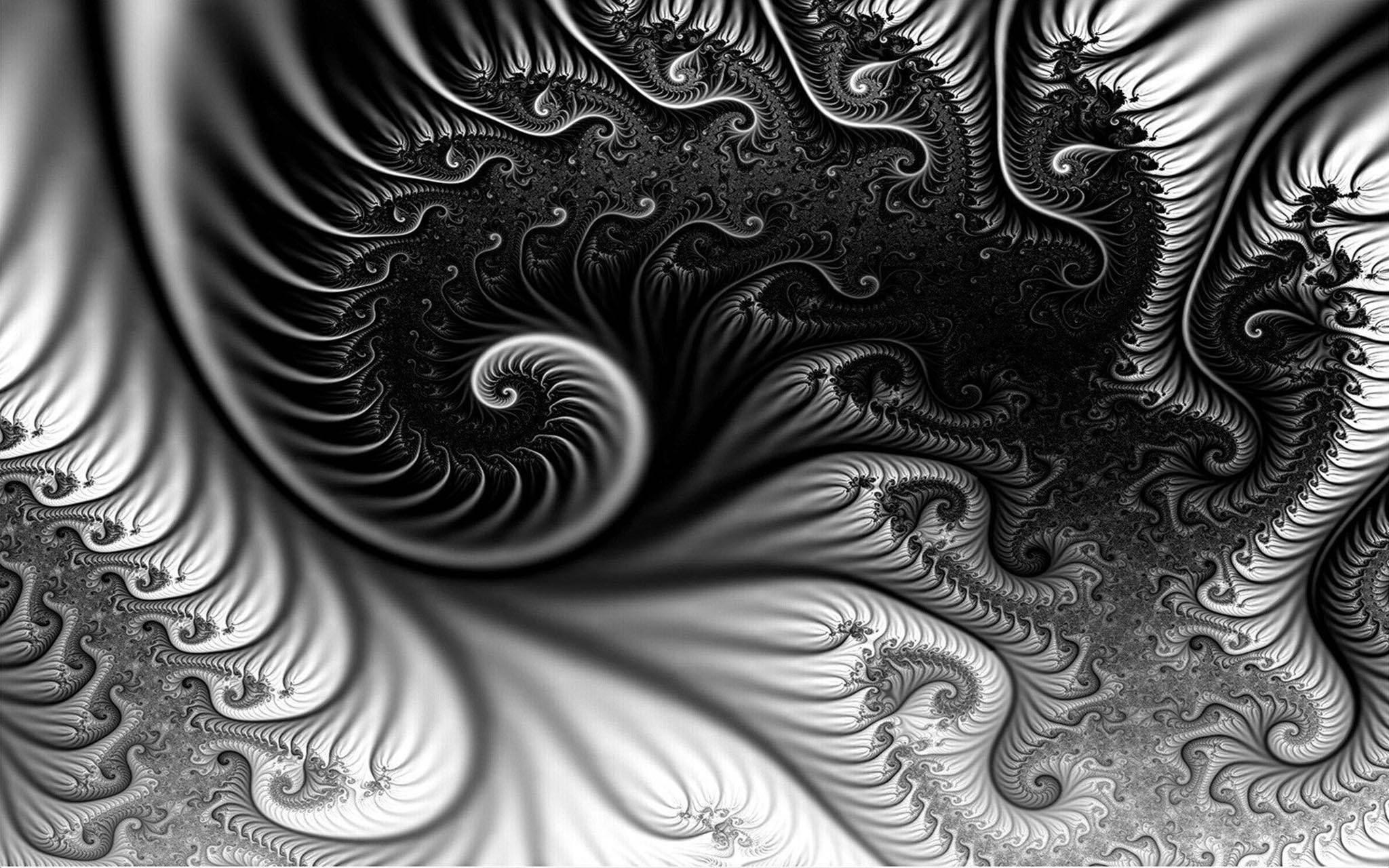 Trippy Karanlık Estetik Döngüler Duvar Kağıdı