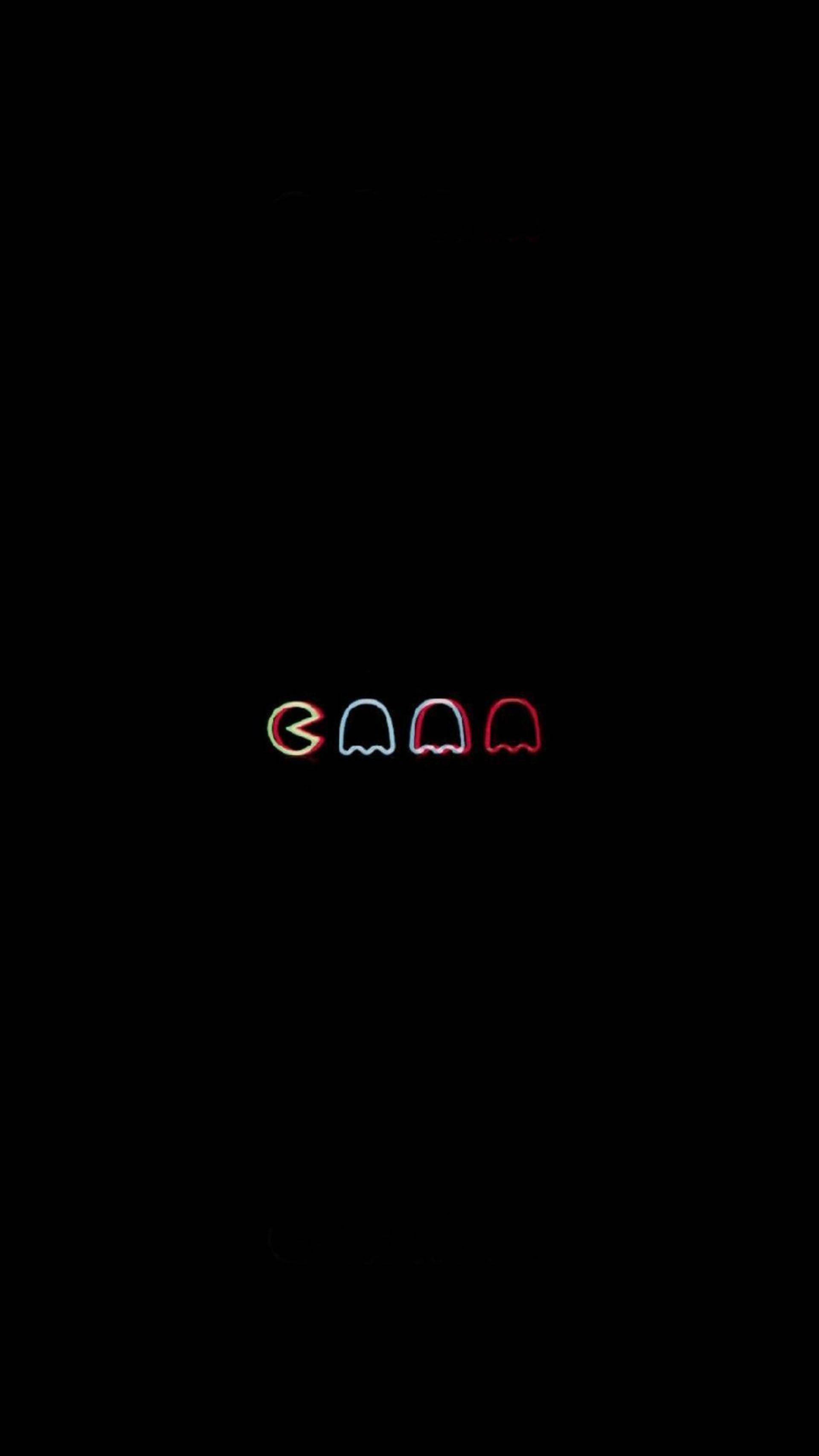 Trippy Karanlık Estetik Pacman Simgeleri Duvar Kağıdı