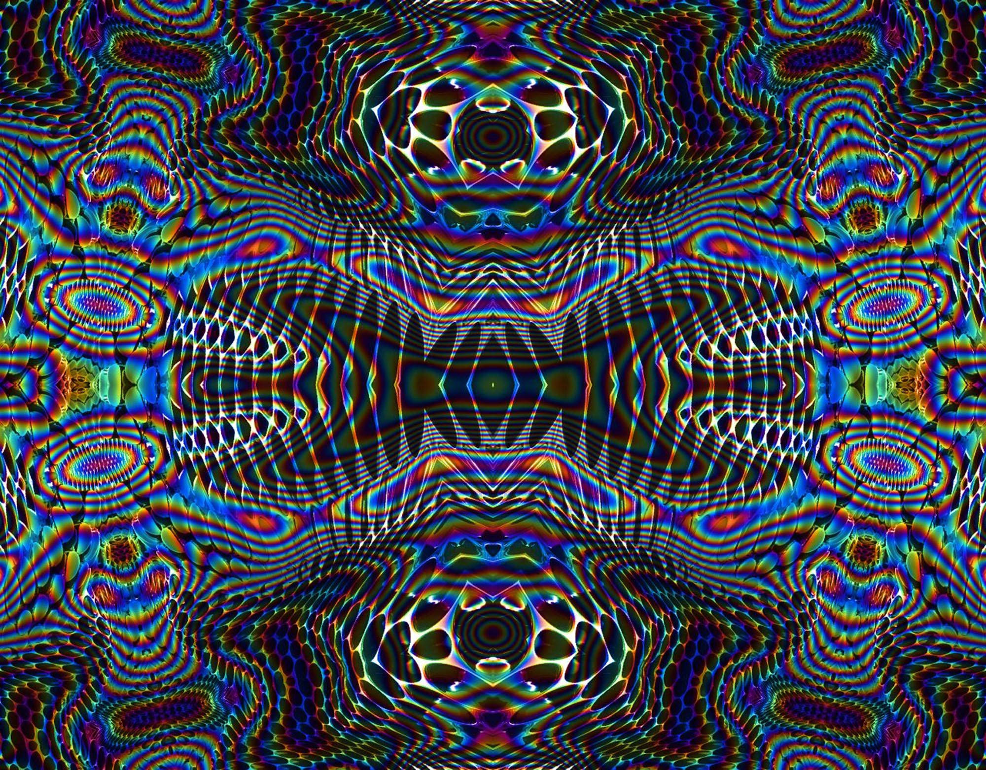 Trippy Koyu Estetik Spektrumu Duvar Kağıdı