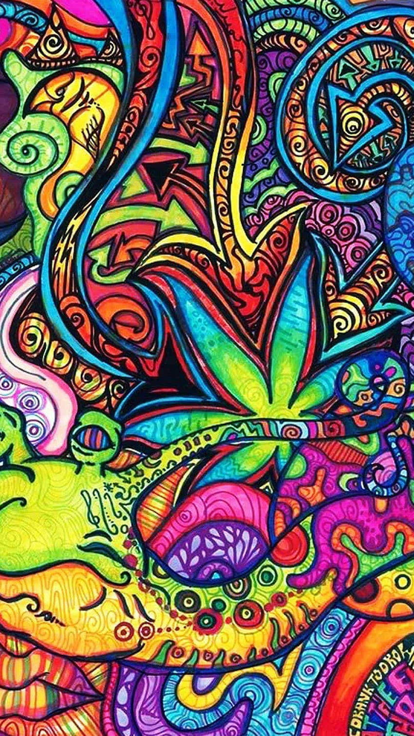 Trippy Telefon Bitkileri Duvar Kağıdı