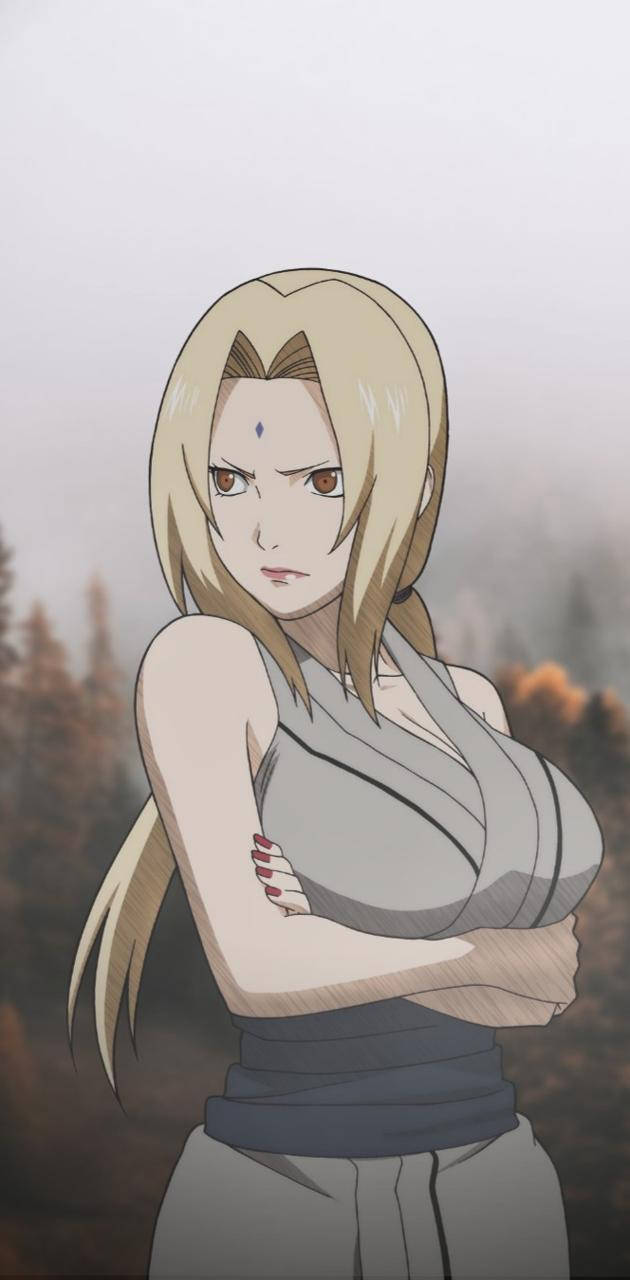 Tsunade Kaşlarını Çatıyor Duvar Kağıdı