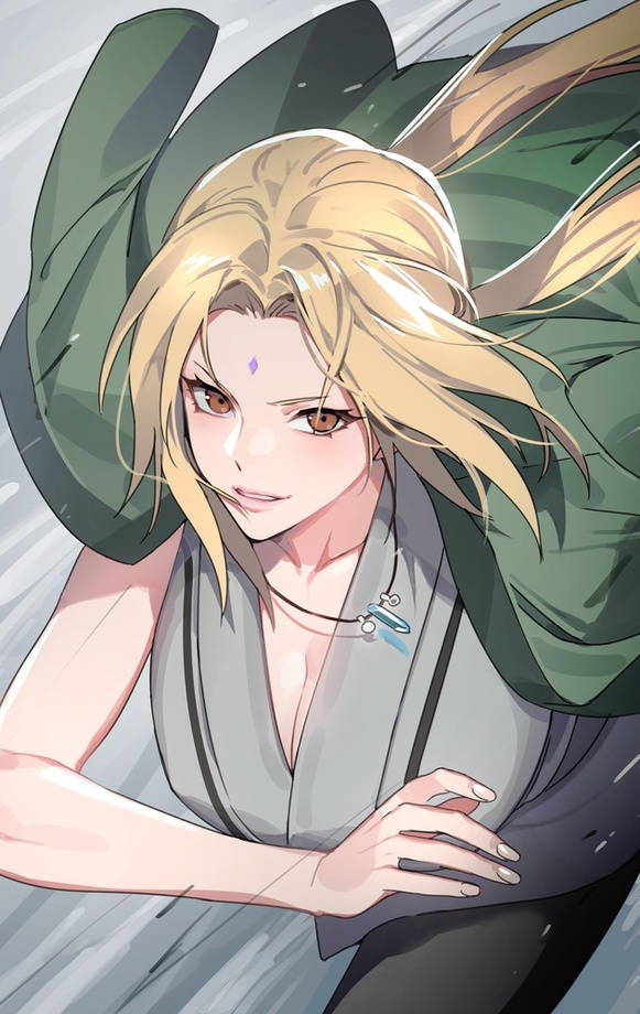 Tsunade Koşuyor — Naruto telefon GIF Duvar Kağıdı