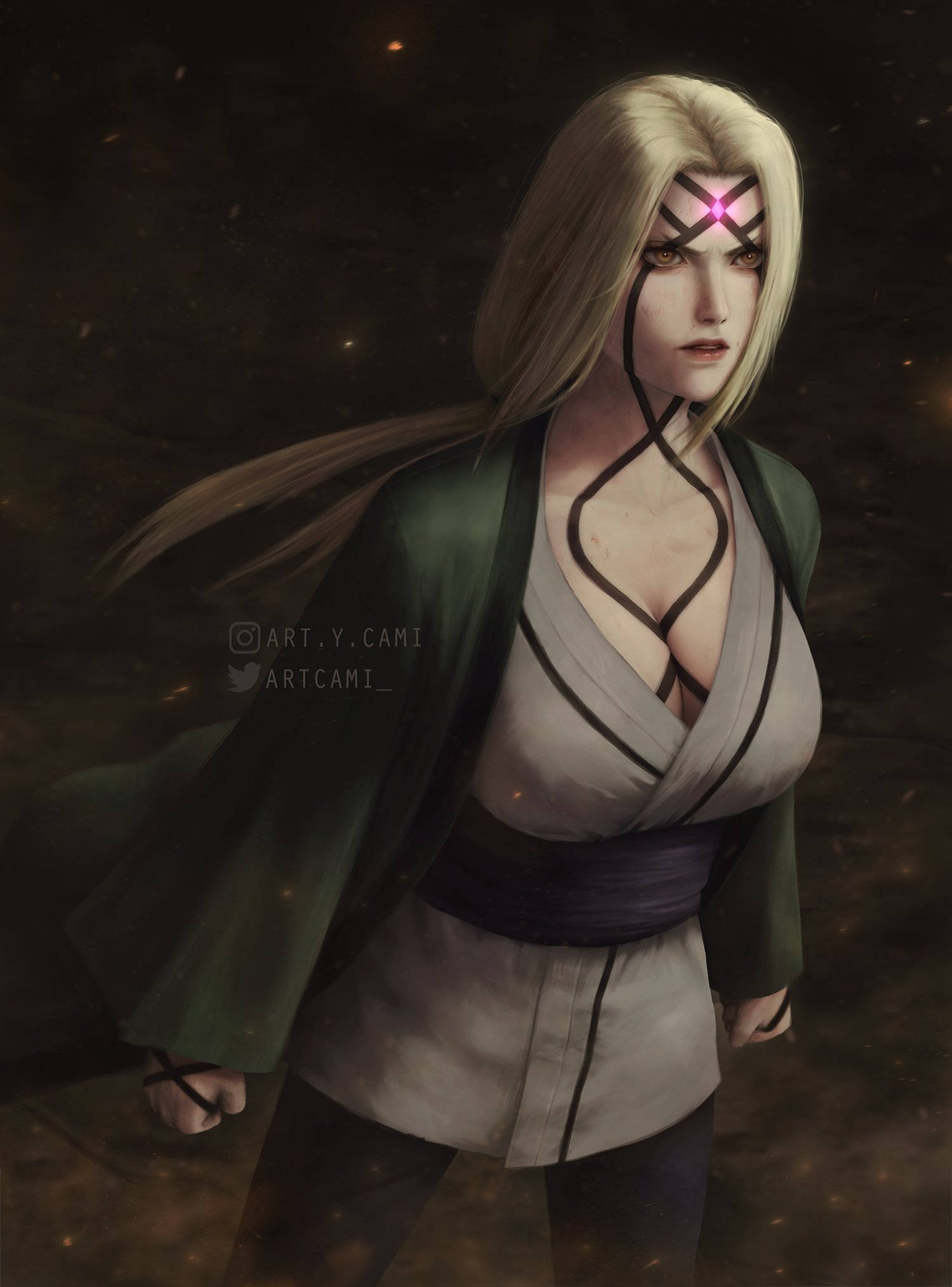 Tsunade'nin Parlayan Mührü Duvar Kağıdı