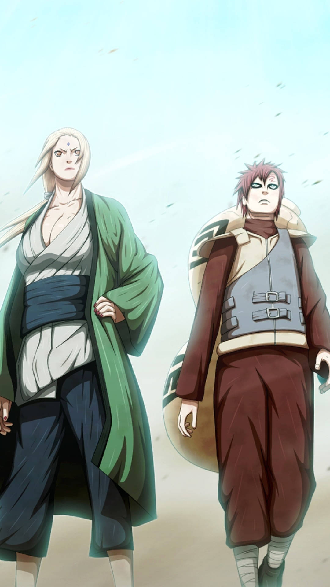 Tsunade ve Gaara — Naruto telefon GIF Duvar Kağıdı
