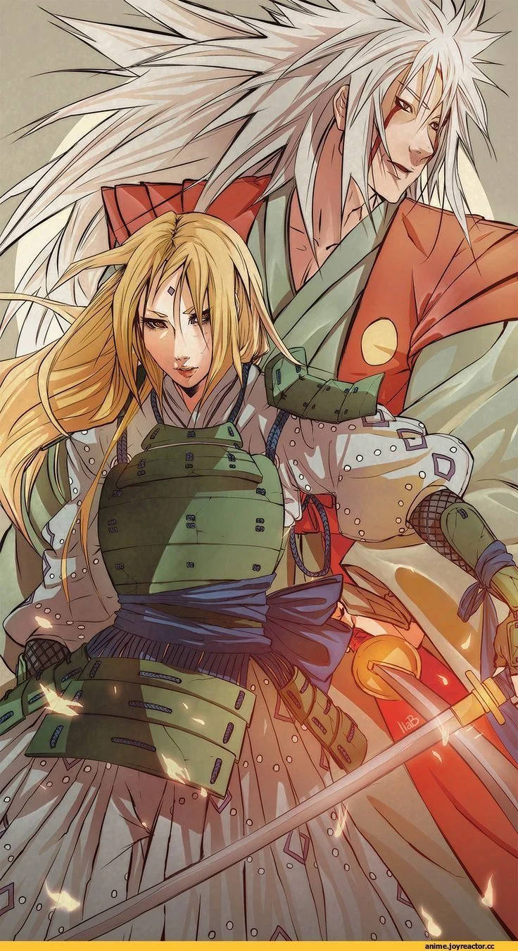 Tsunade ve Jiraiya Savaşa Hazır Duvar Kağıdı