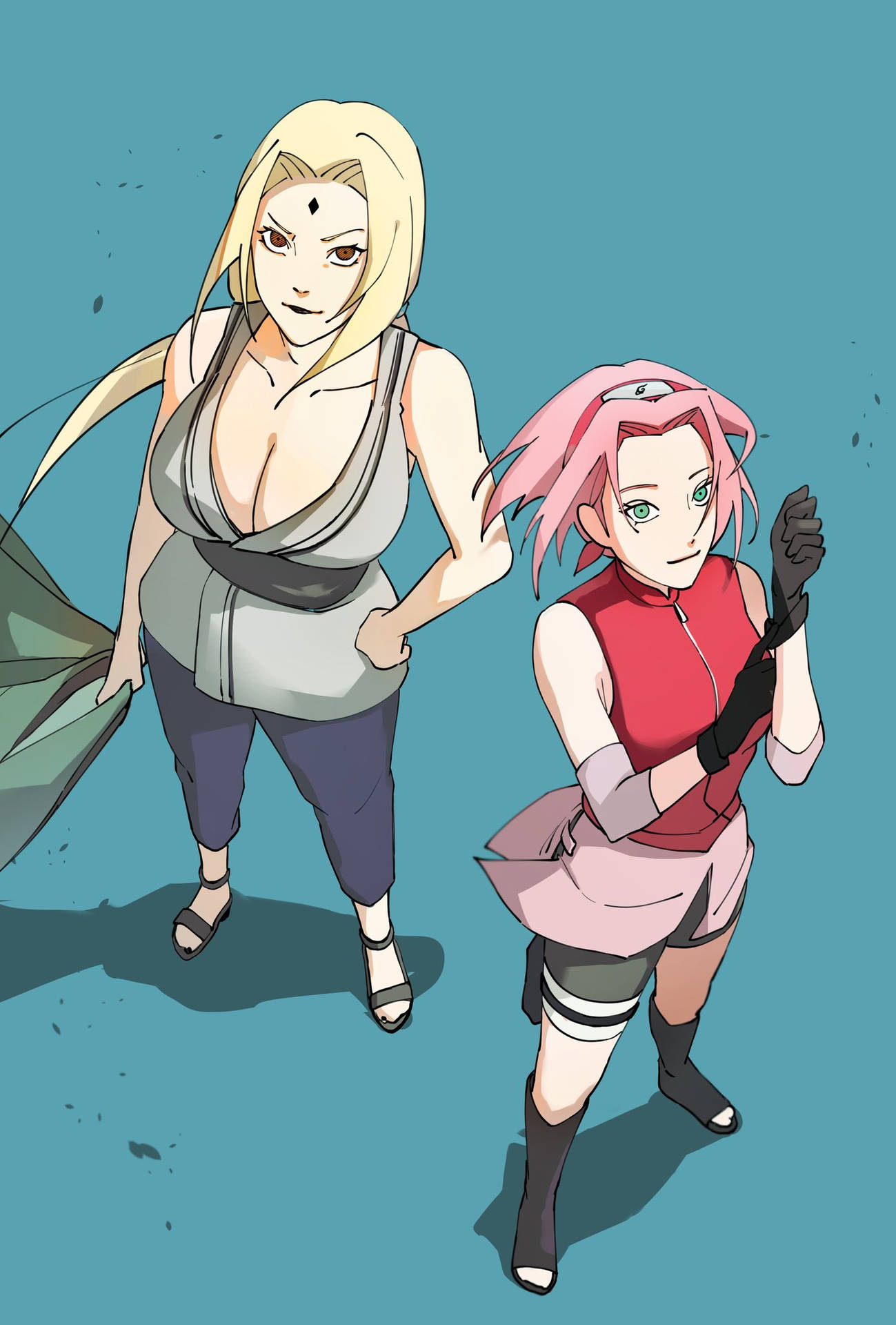 Tsunade ve Sakura — Naruto telefon GIF Duvar Kağıdı
