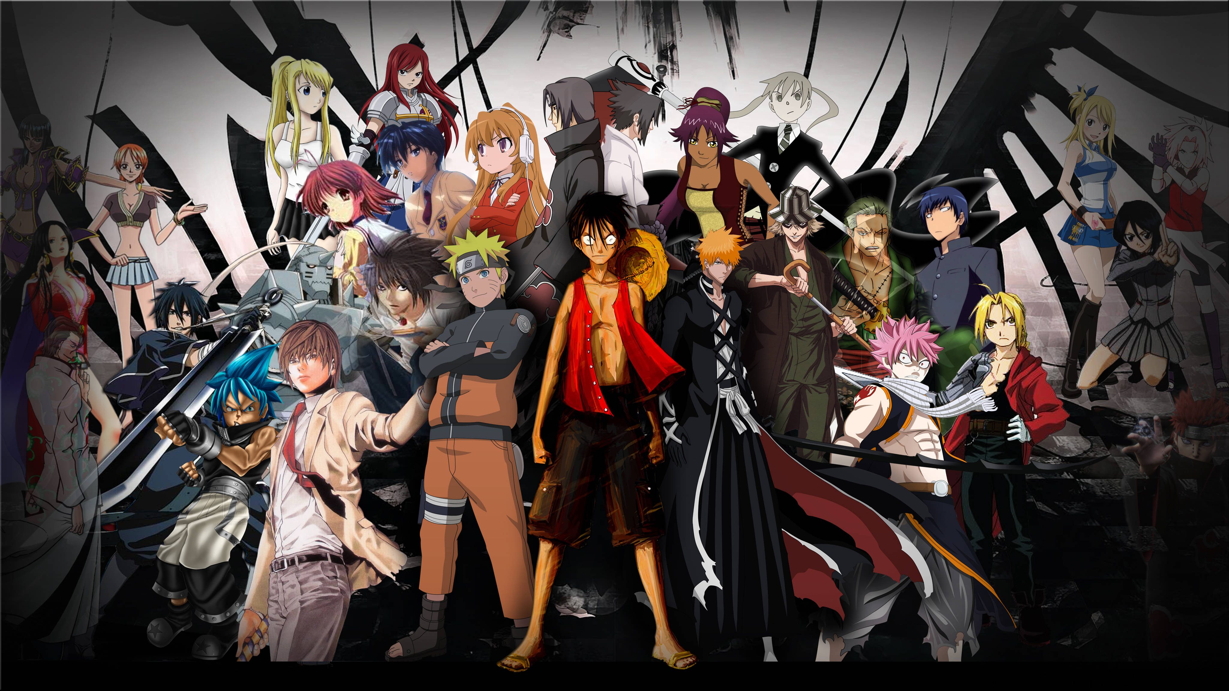 Tüm Anime Ana Manga Karakterleri Duvar Kağıdı