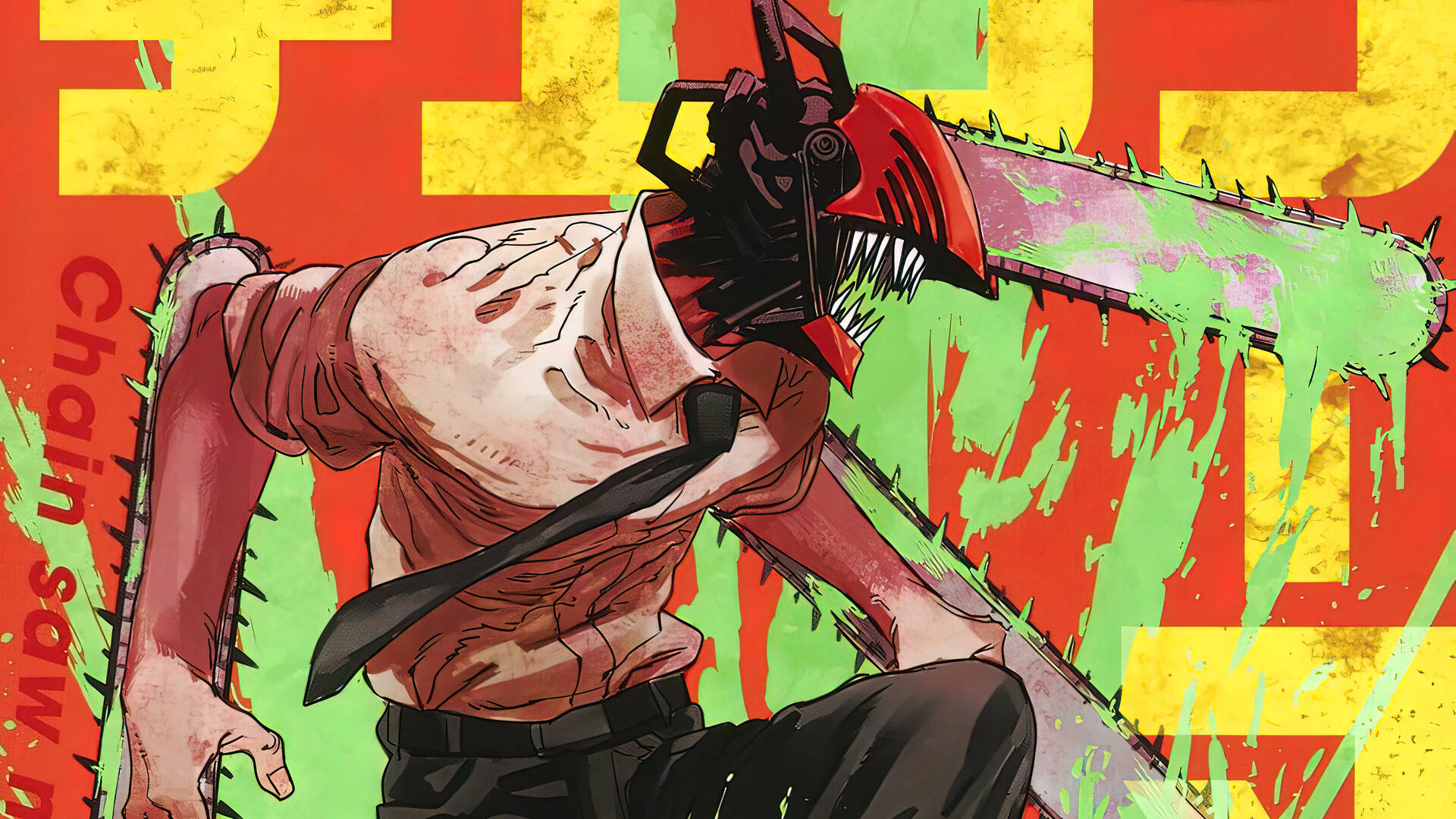 Tüm Anime Chainsaw Man Denji Duvar Kağıdı