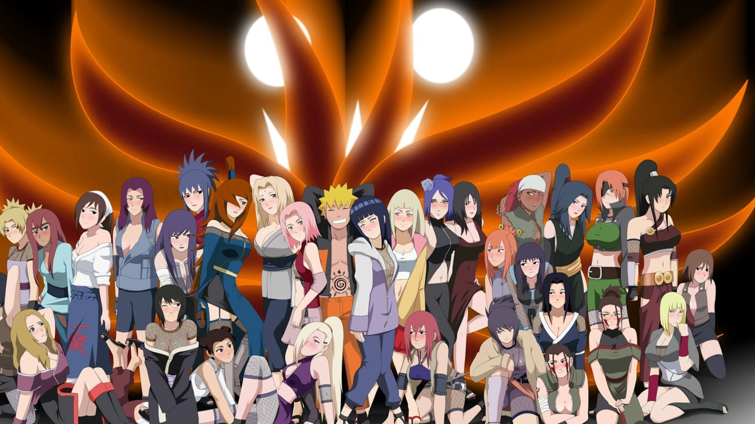 Tüm Kız Naruto Karakterleri Duvar Kağıdı
