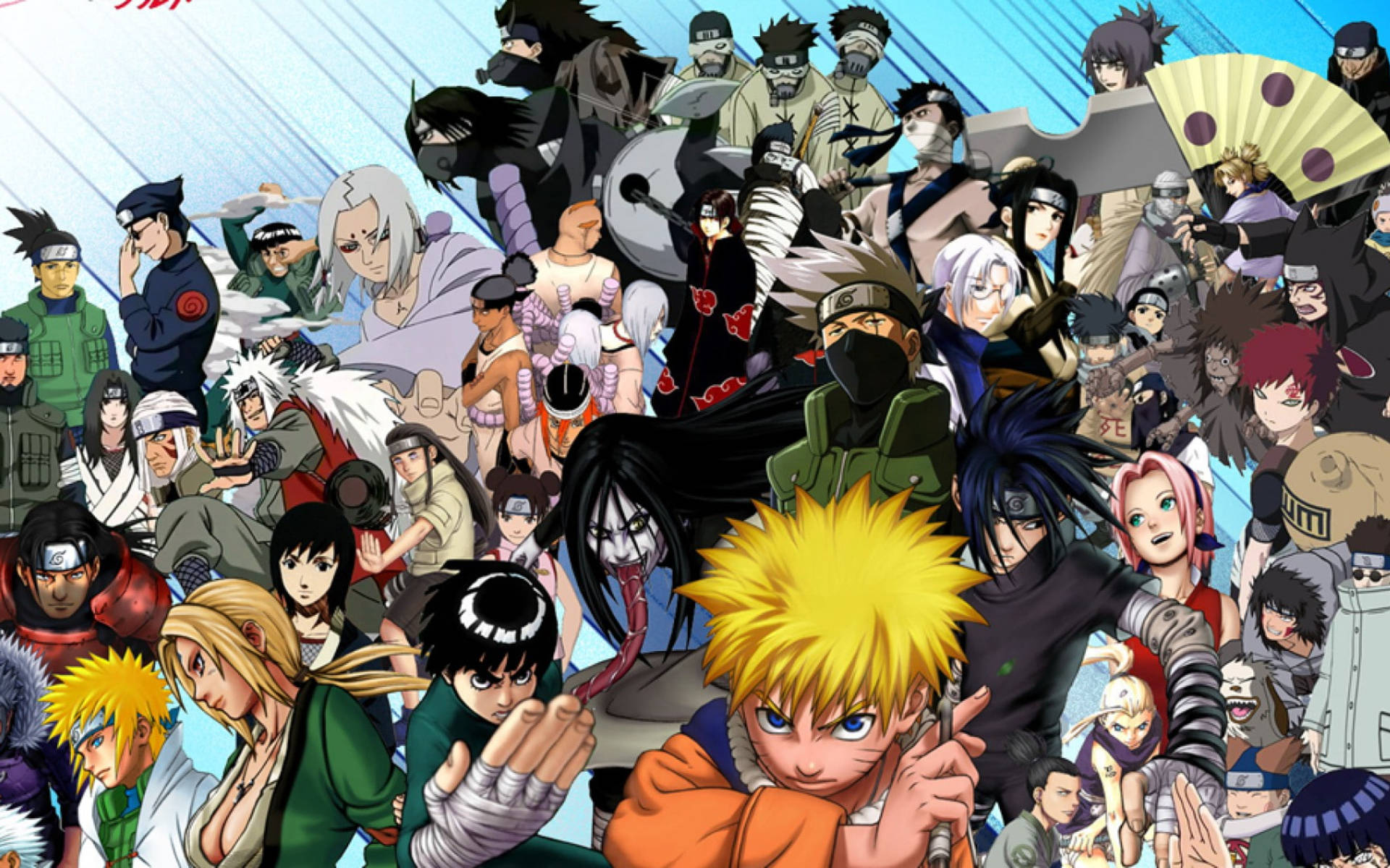 Tüm Naruto Karakterleri Duvar Kağıdı