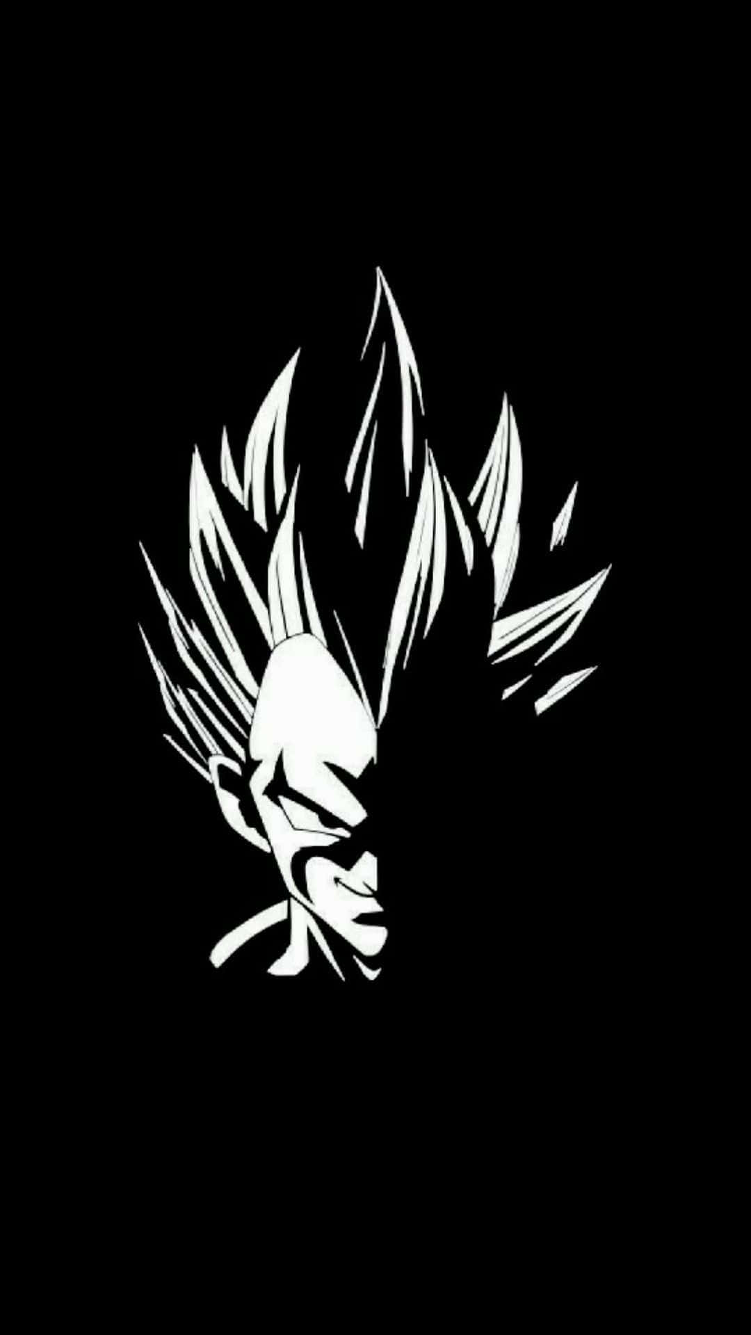 Vegeta Siyah Beyaz — Dragon ball z GIF Duvar Kağıdı