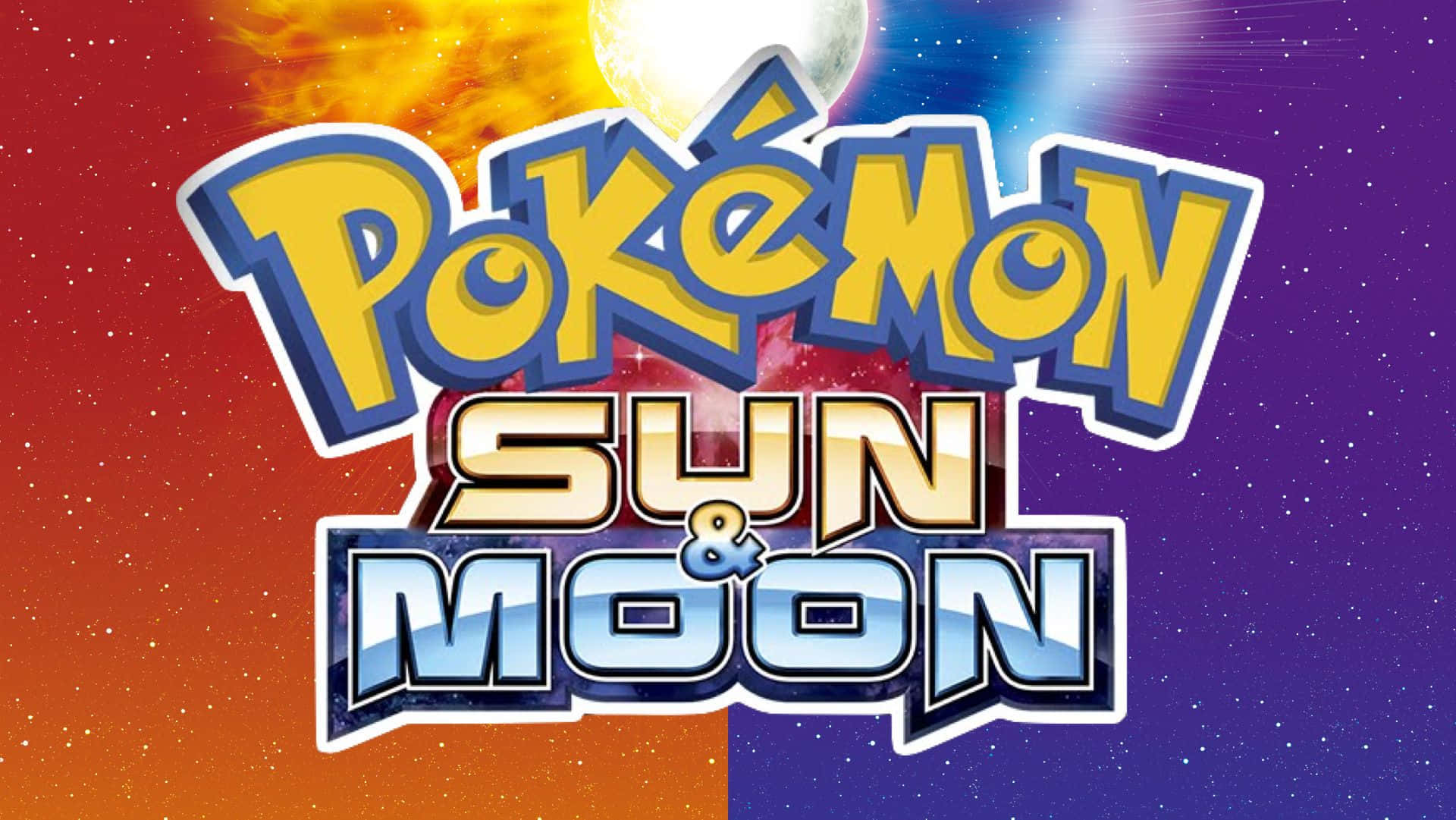 Turuncu ve Mor Pokemon Güneş ve Ay Duvar Kağıdı