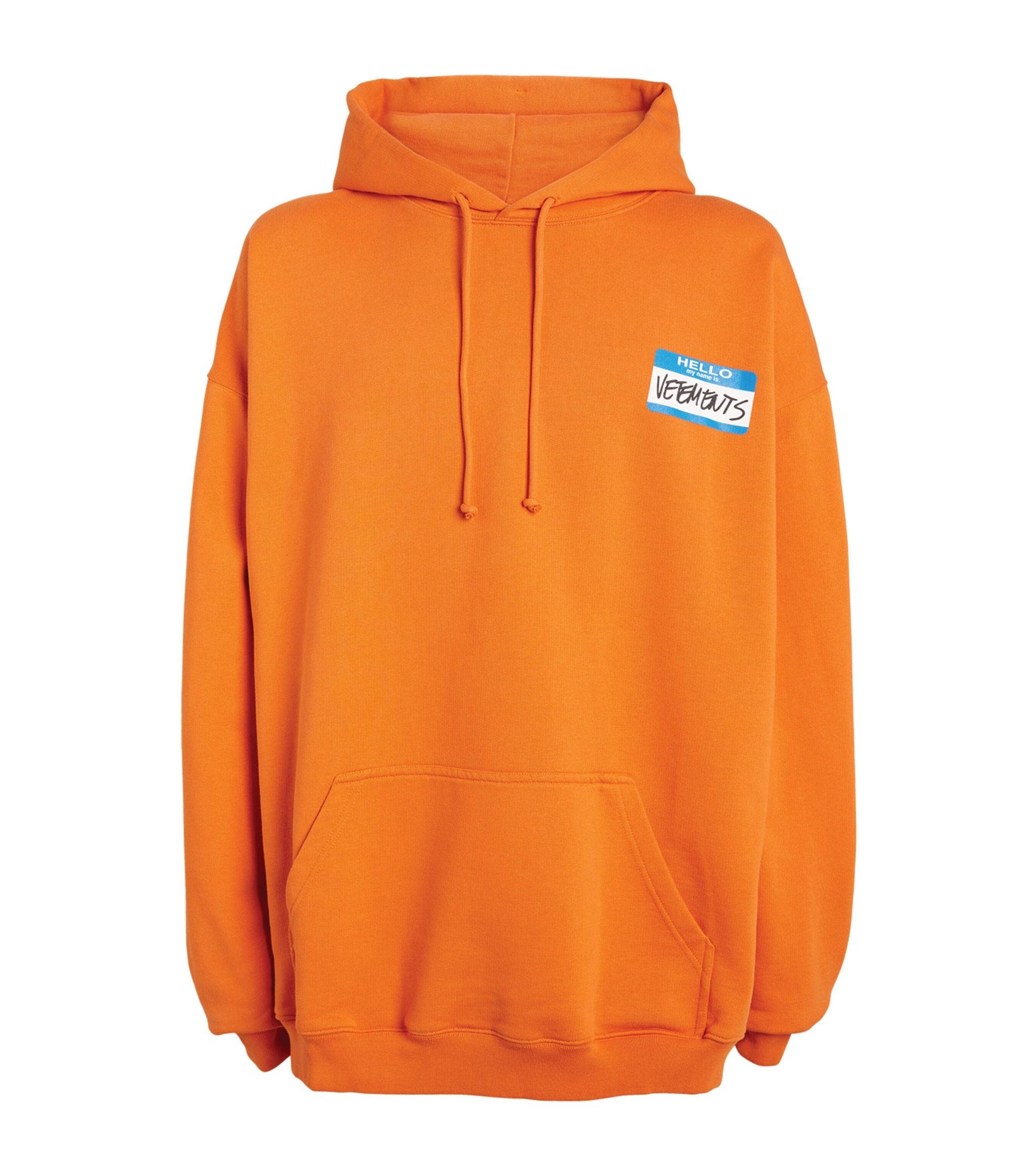 Turuncu Vetements Kapüşonlu Sweatshirt Duvar Kağıdı
