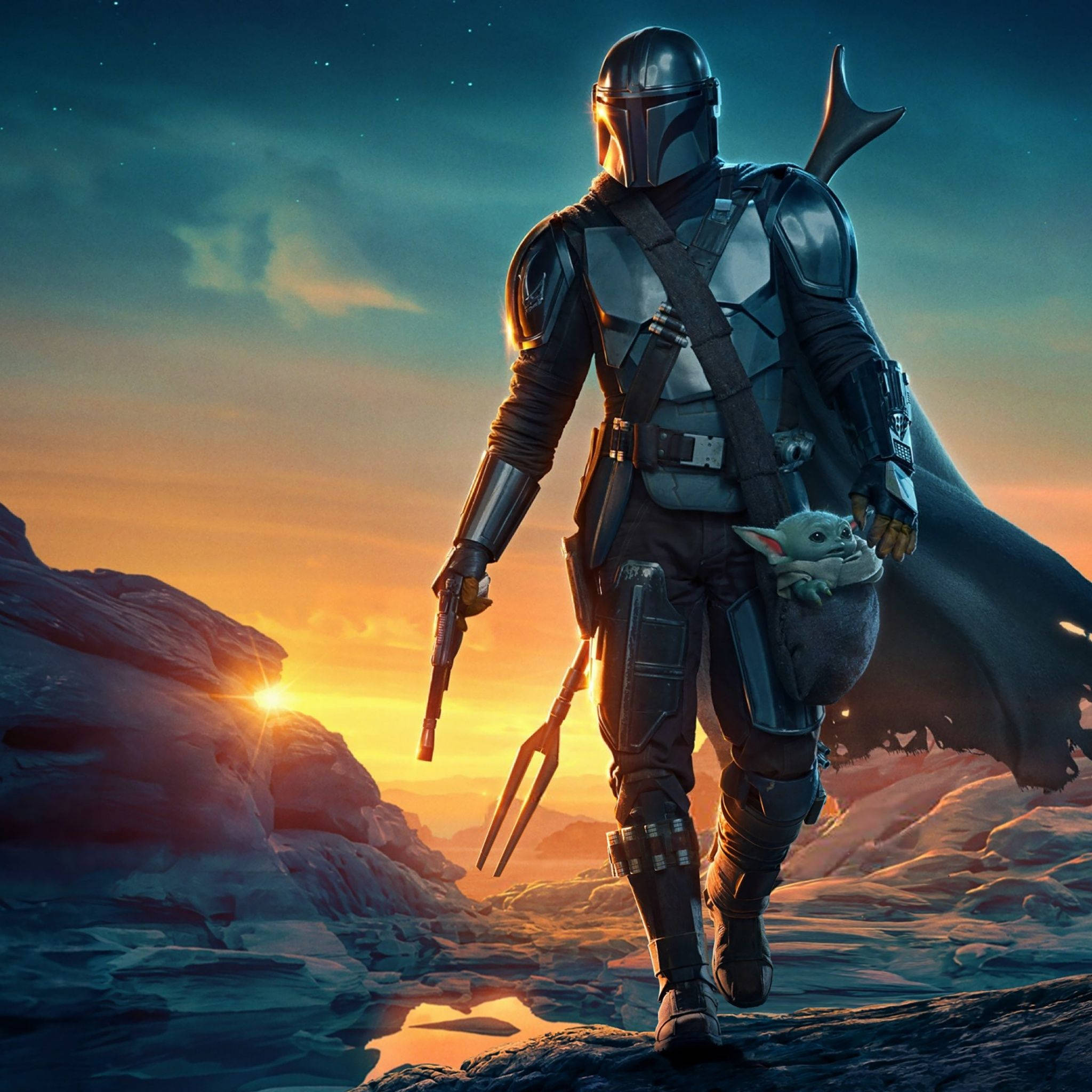 TV 4K The Mandalorian ve Grogu Duvar Kağıdı