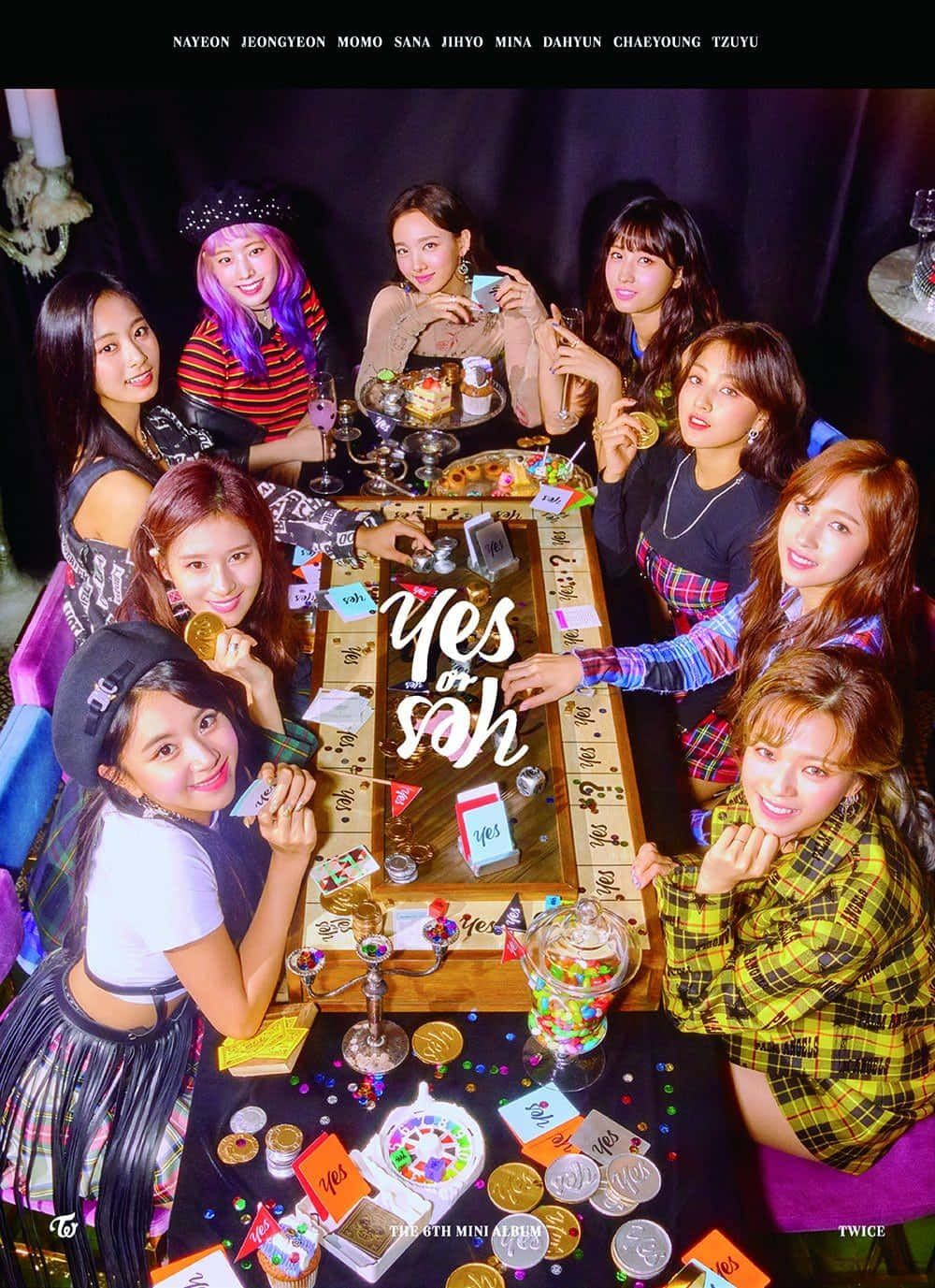 Twice kız grubu bir müzik konserinde sahnede göz kamaştırıyor Duvar Kağıdı