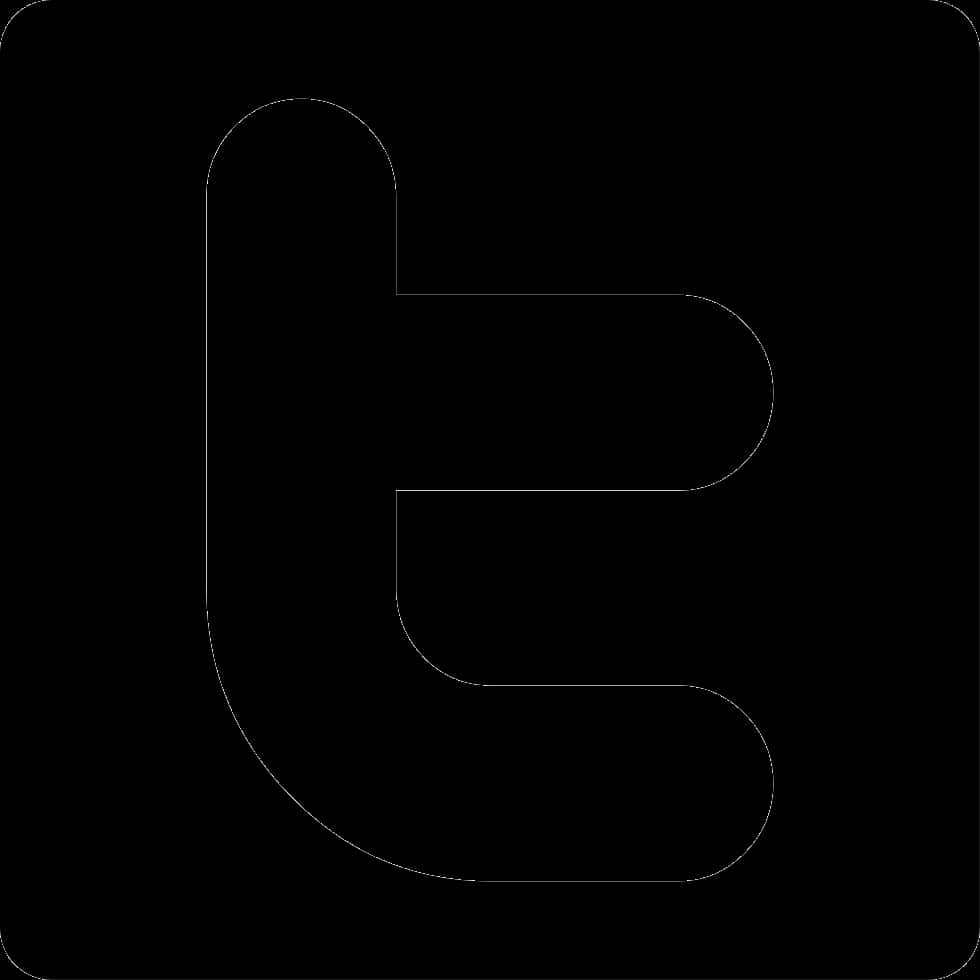 Twitter Logosu Siyah Siluet Duvar Kağıdı