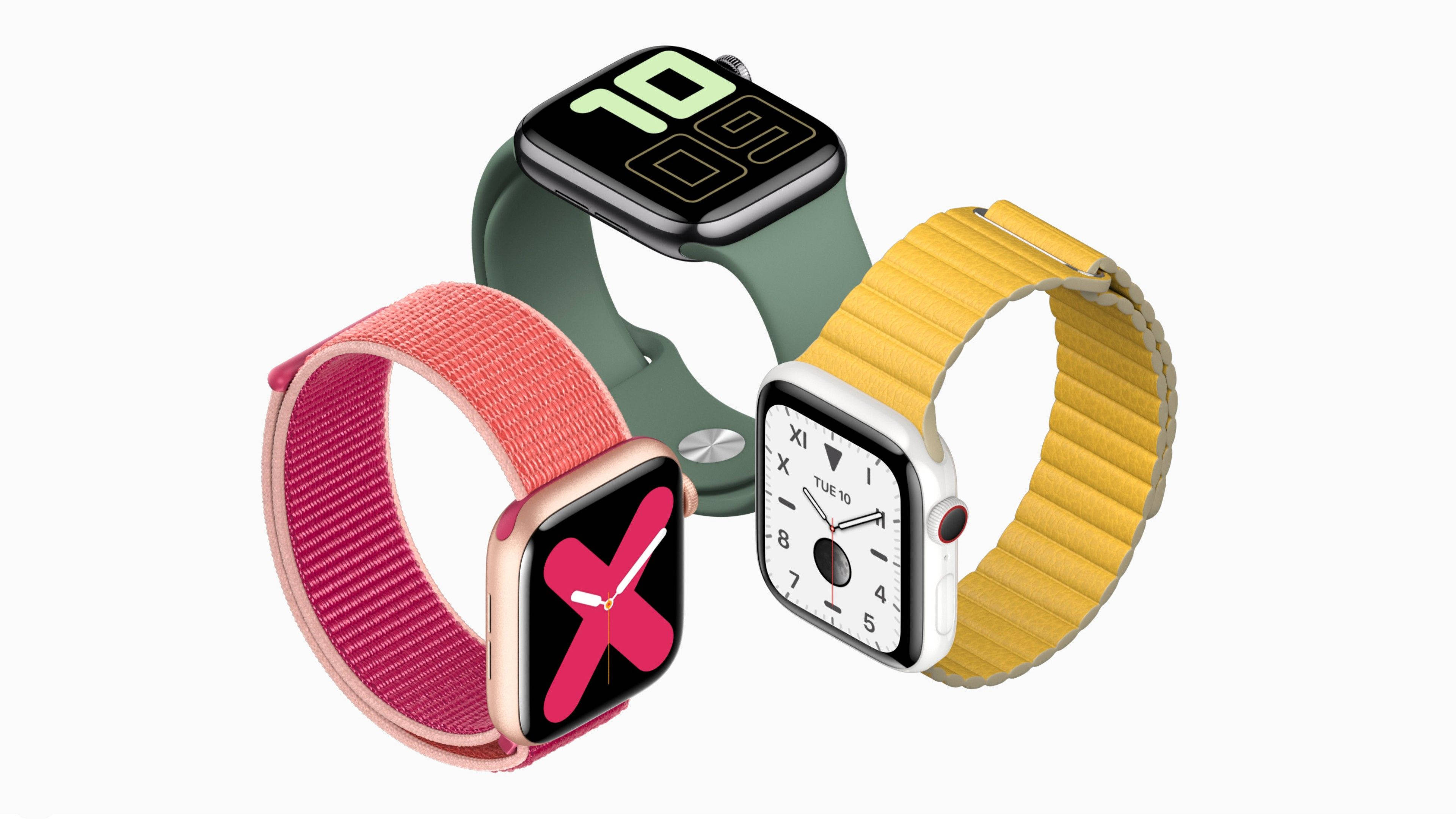 Üç Farklı Apple Saat Duvar Kağıdı