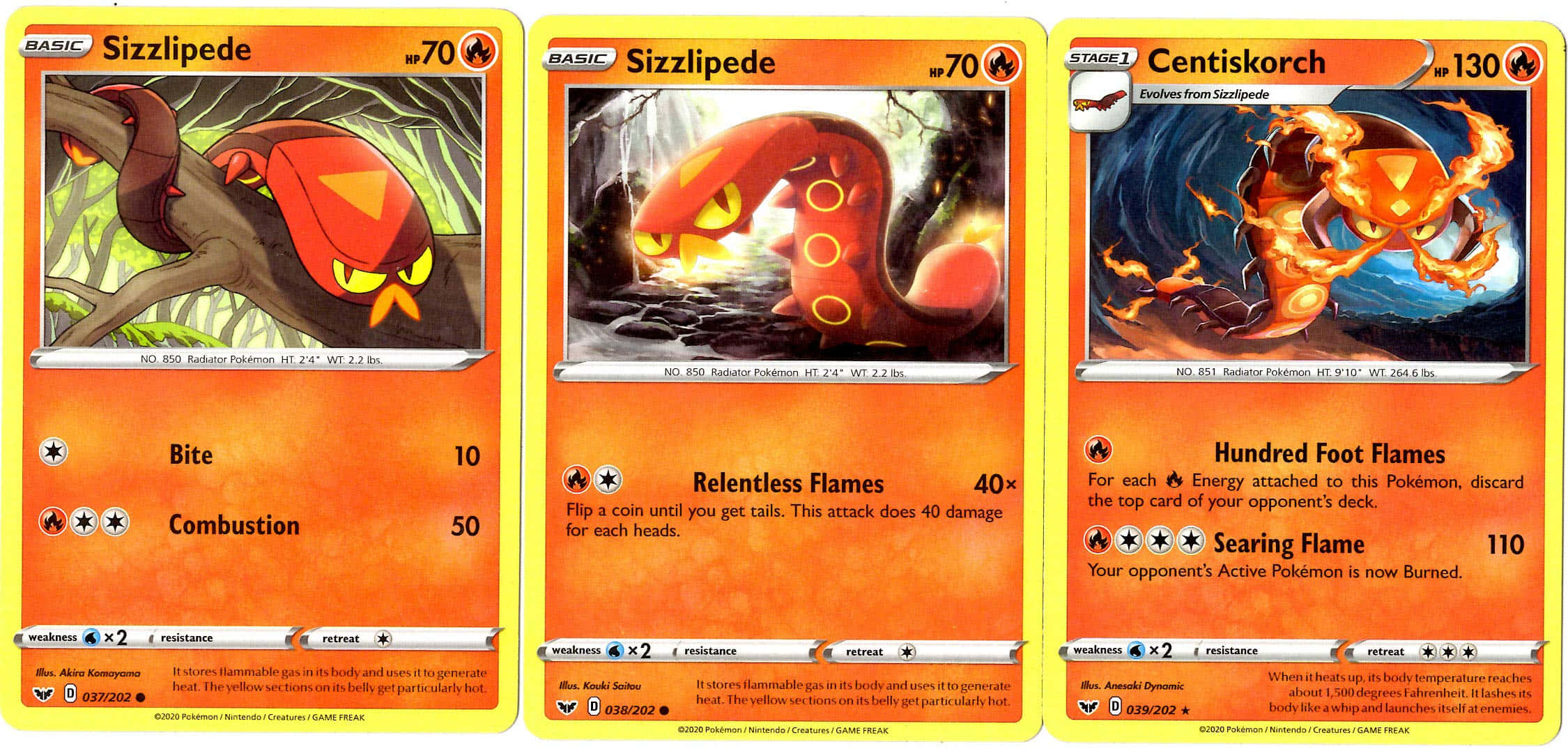 Üç Sizzlipede Pokemon Kartı Duvar Kağıdı