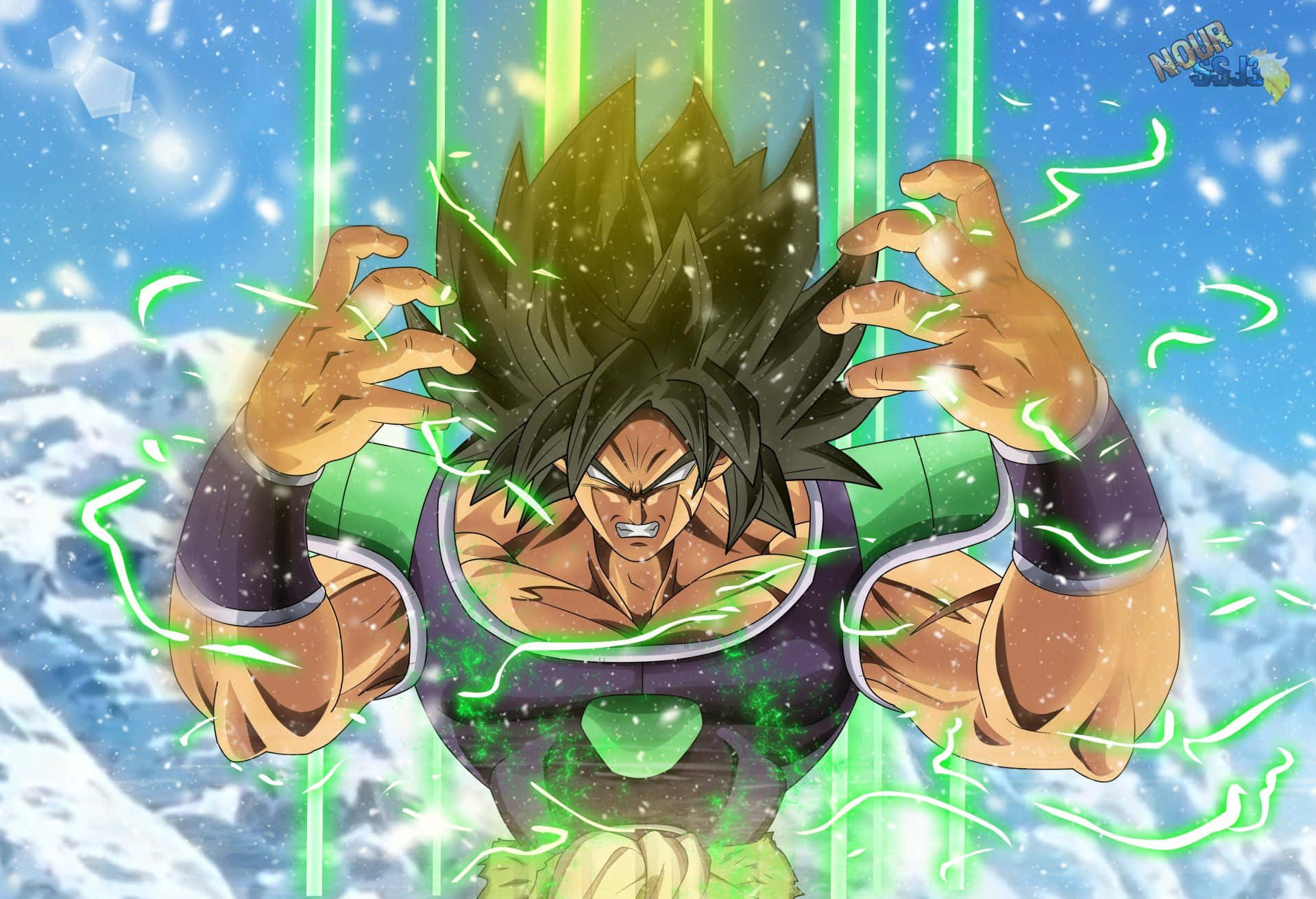 Üçlü, Goku, Vegeta ve Broly, Dragon Ball Super: Broly'de ilerliyor Duvar Kağıdı