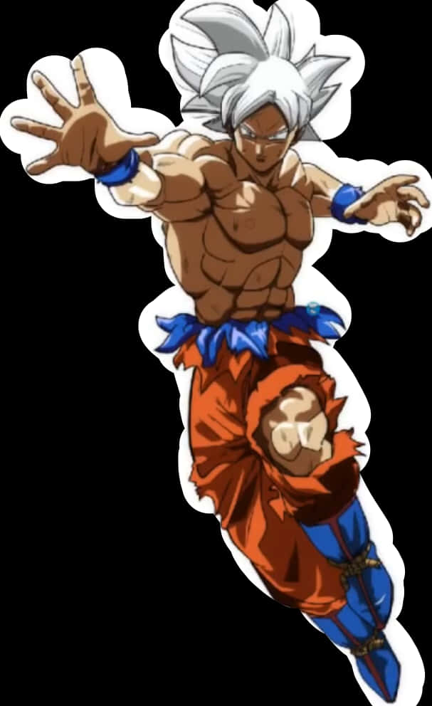Ultra Instinct Goku Aksiyon Pozi Duvar Kağıdı