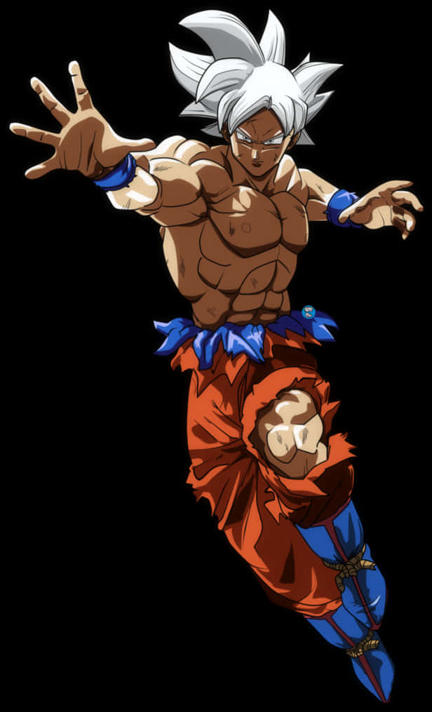 Ultra Instinct Goku Aksiyon Pozu Duvar Kağıdı