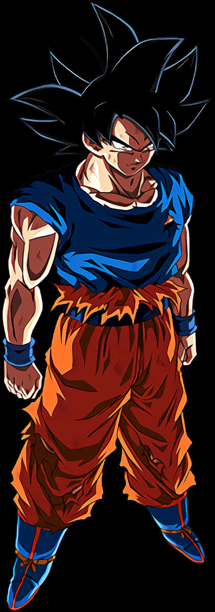 Ultra Instinct Goku Duruşu Duvar Kağıdı